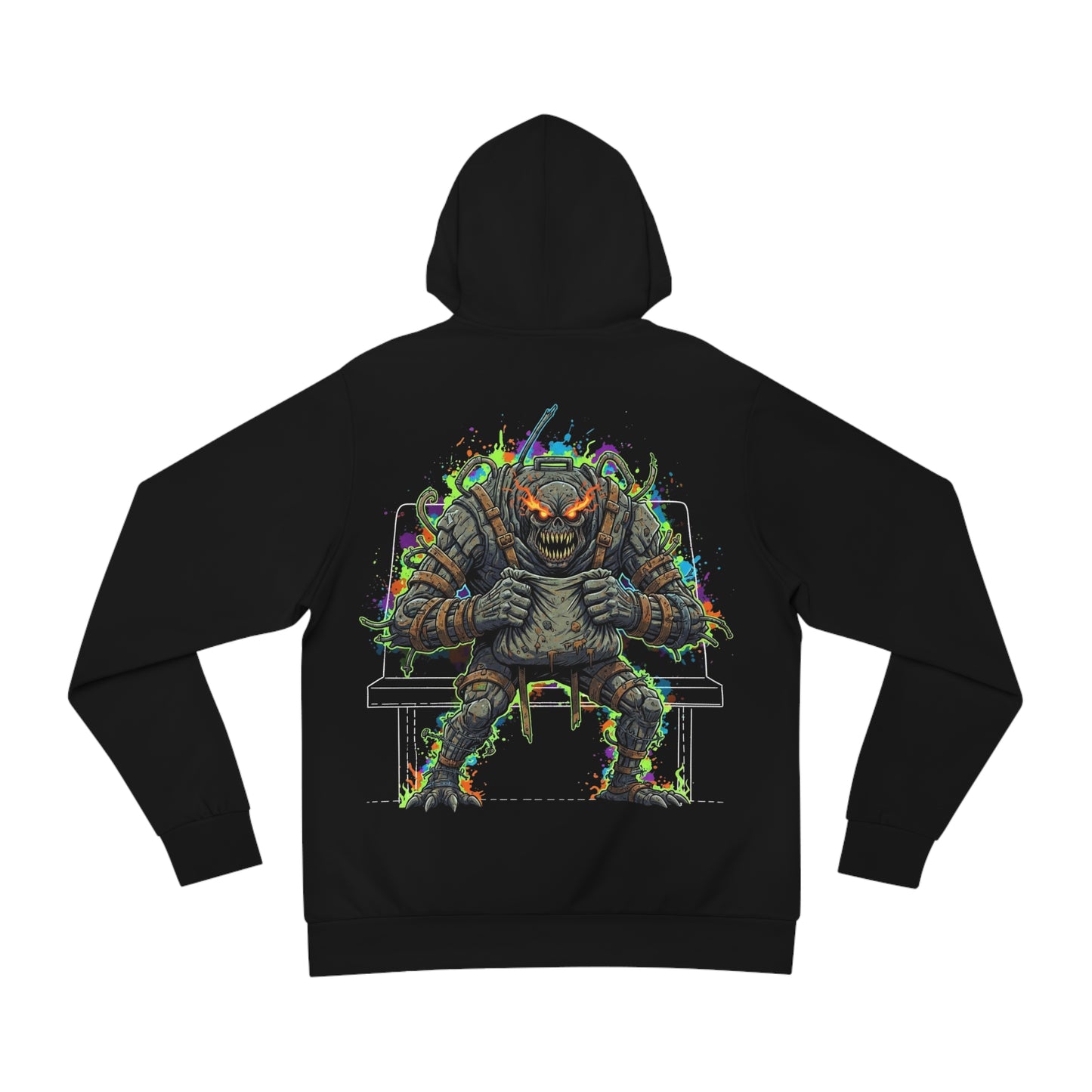 The Bag-On-Seat Defender Hoodie (Logo Front/Artwork Back)