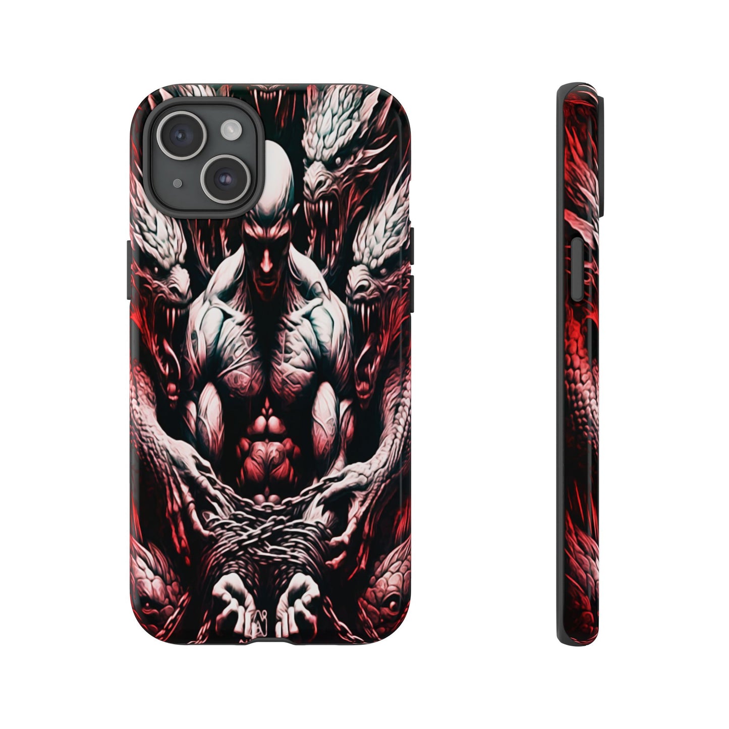 Chained Man With Dragons Tough Phone Case