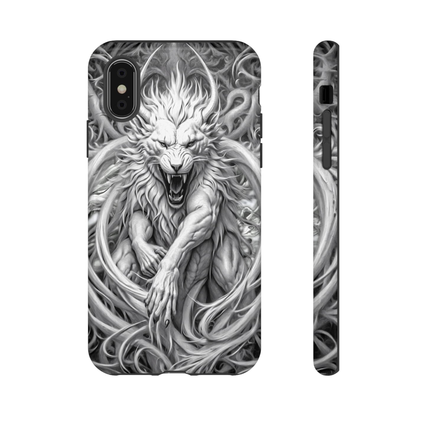 White Lion Beast Tough Phone Case