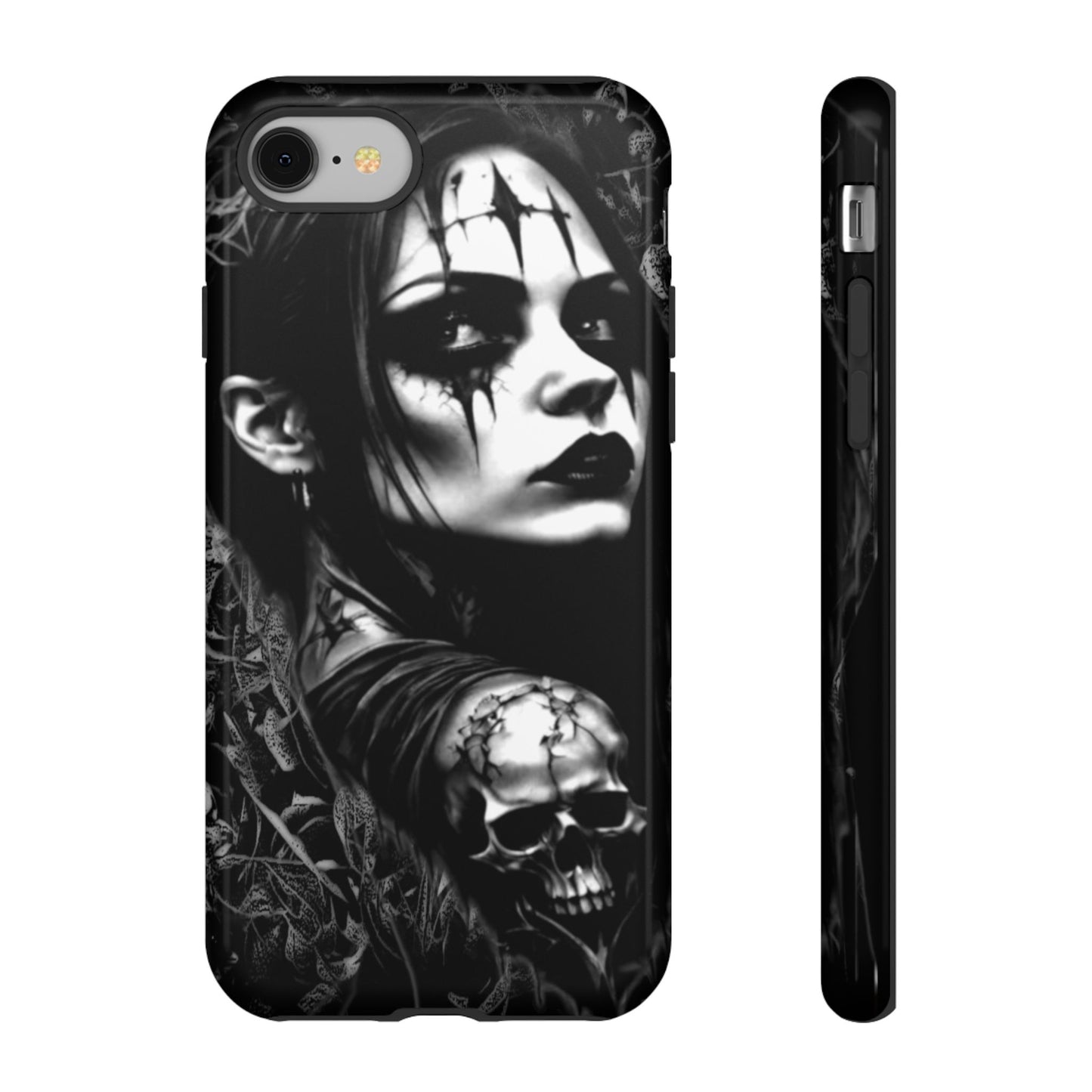 Mysterious Goth Girl Tough Phone Case