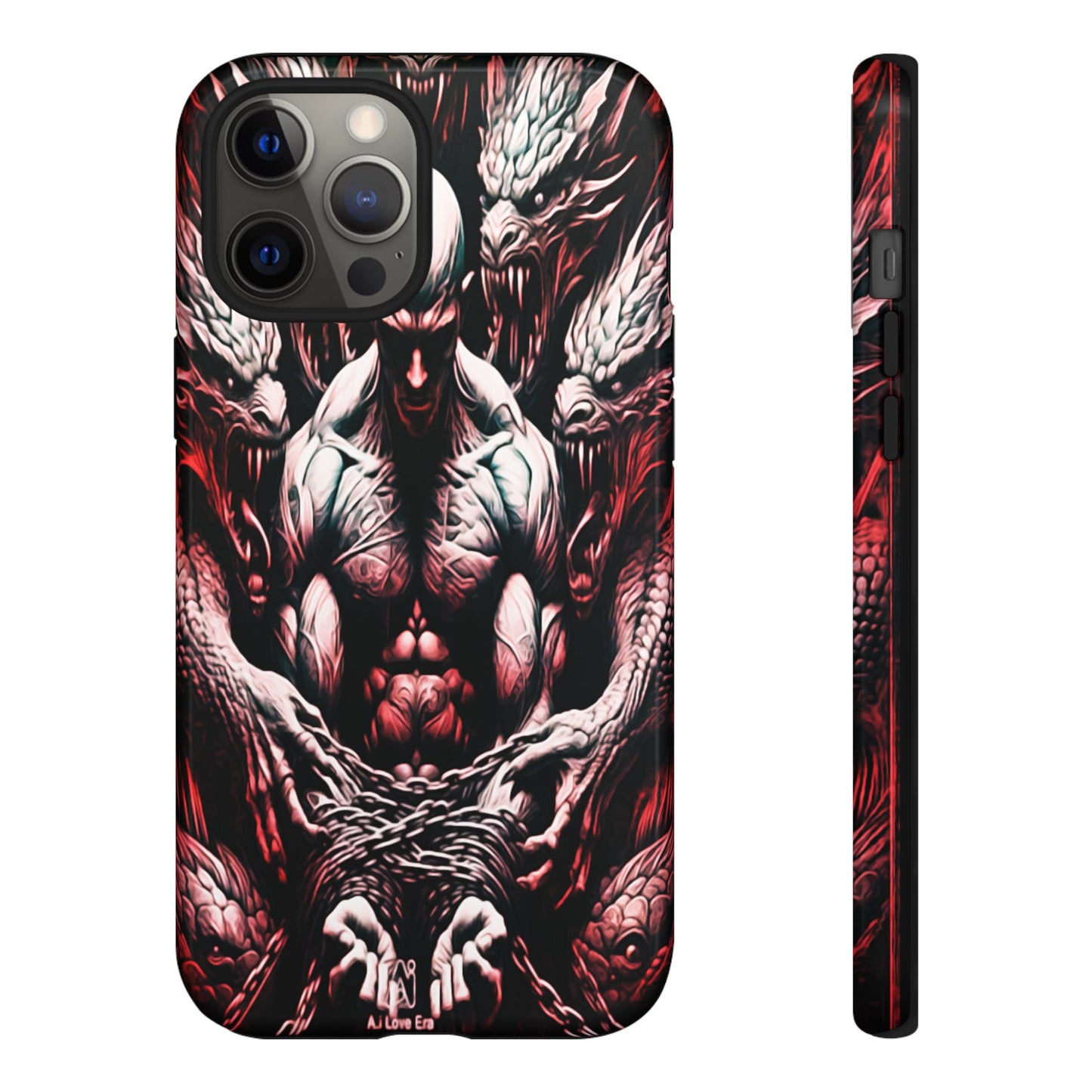 Chained Man With Dragons Tough Phone Case