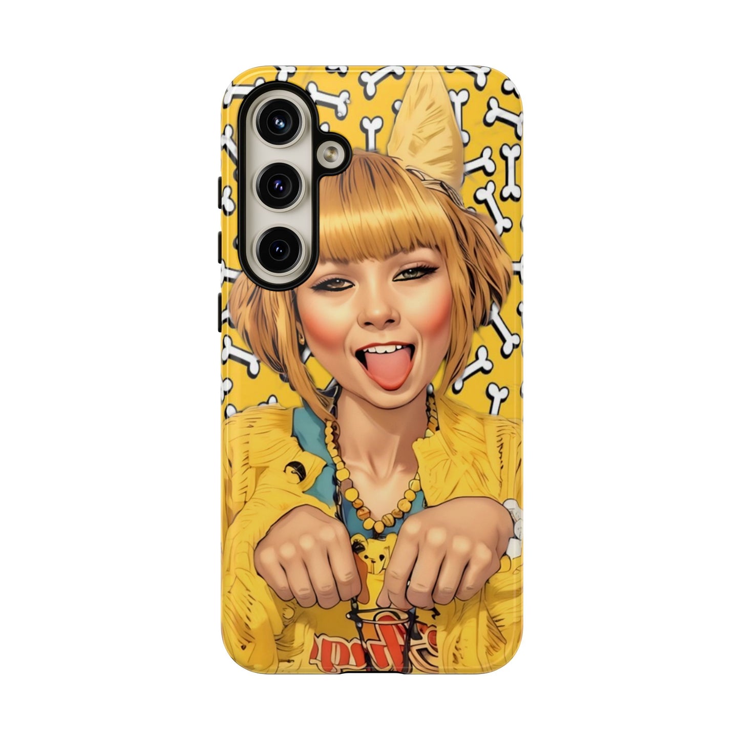 Begging Puppy Girl Tough Phone Case