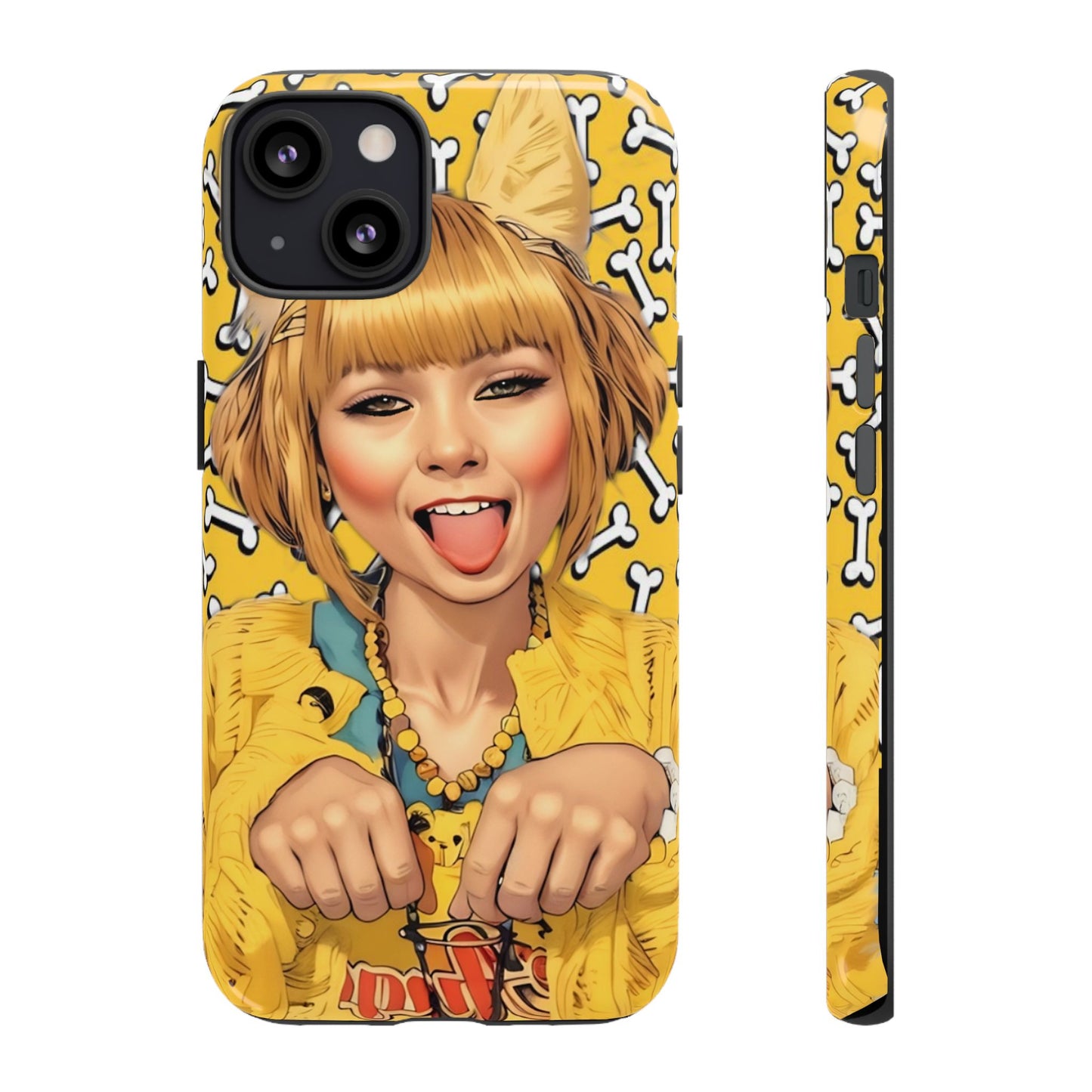 Begging Puppy Girl Tough Phone Case