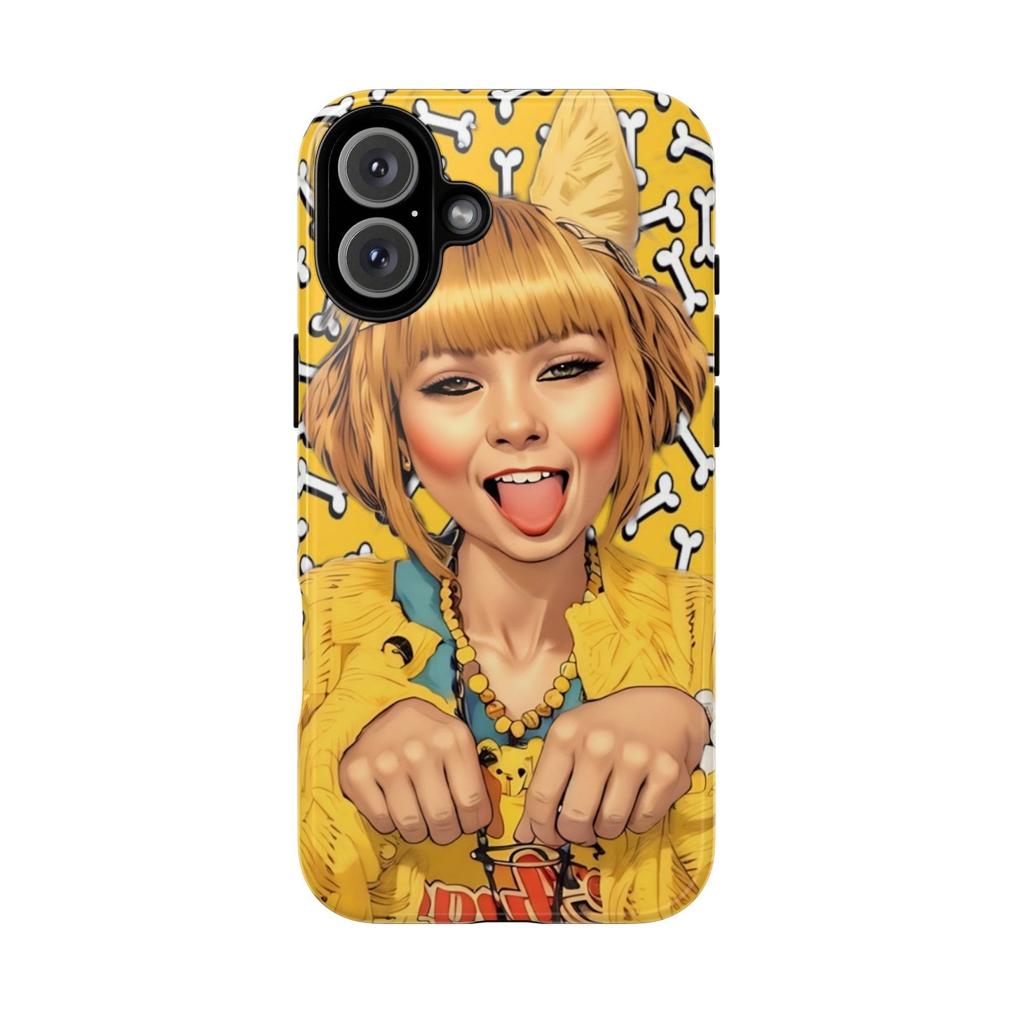 Begging Puppy Girl Tough Phone Case