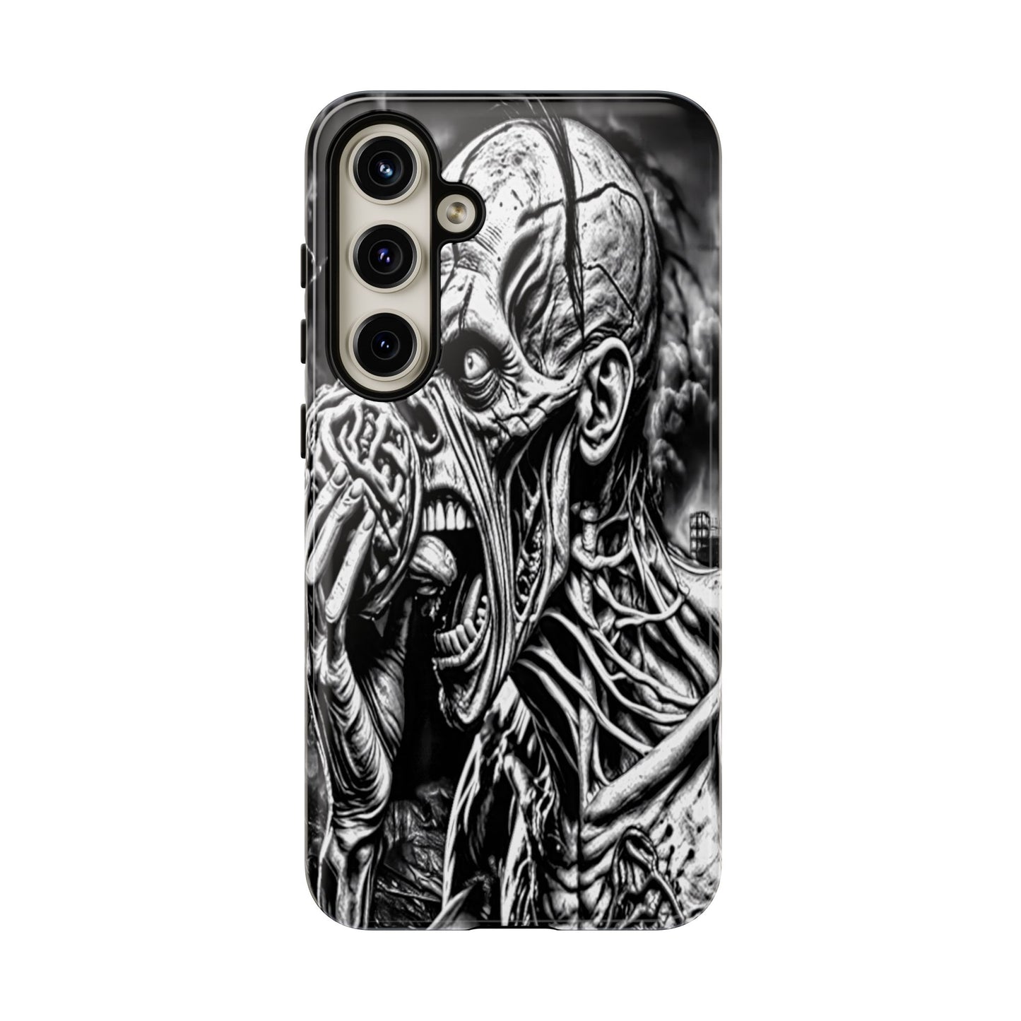 Zombie Eating Brains Tough Phone Case