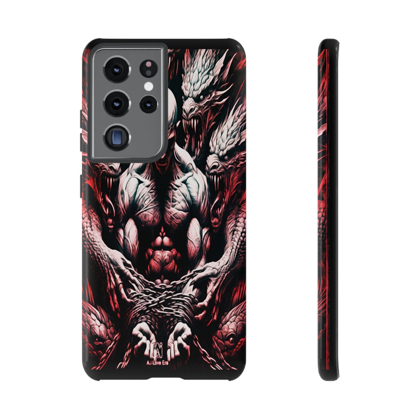 Chained Man With Dragons Tough Phone Case