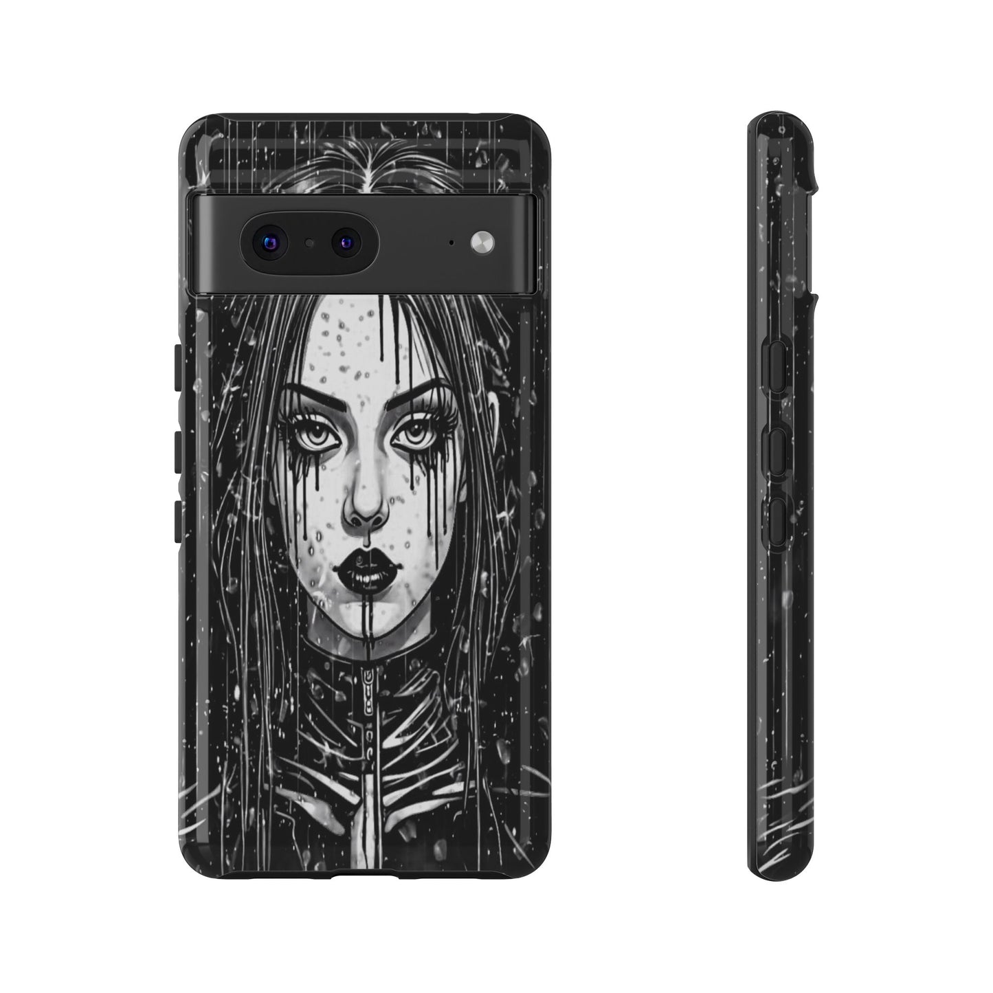 Mascara Goth Girl Tough Phone Case