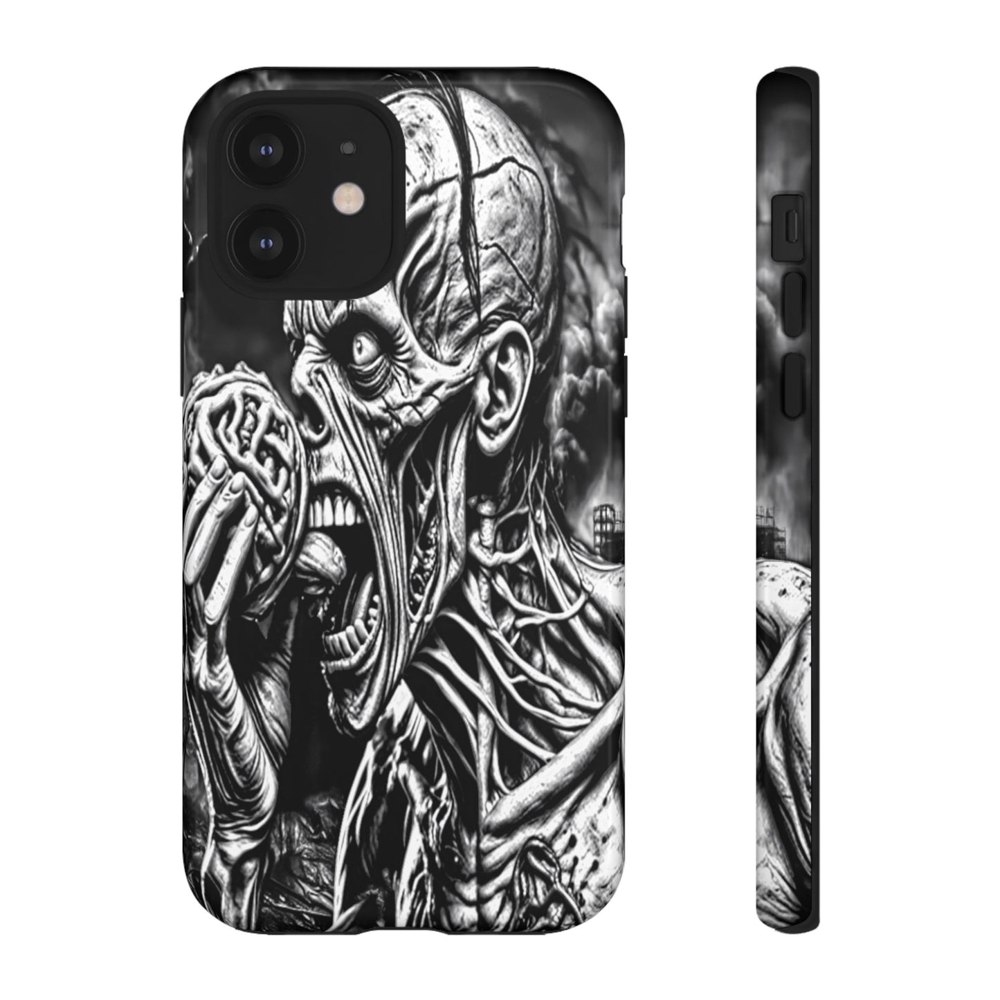 Zombie Eating Brains Tough Phone Case