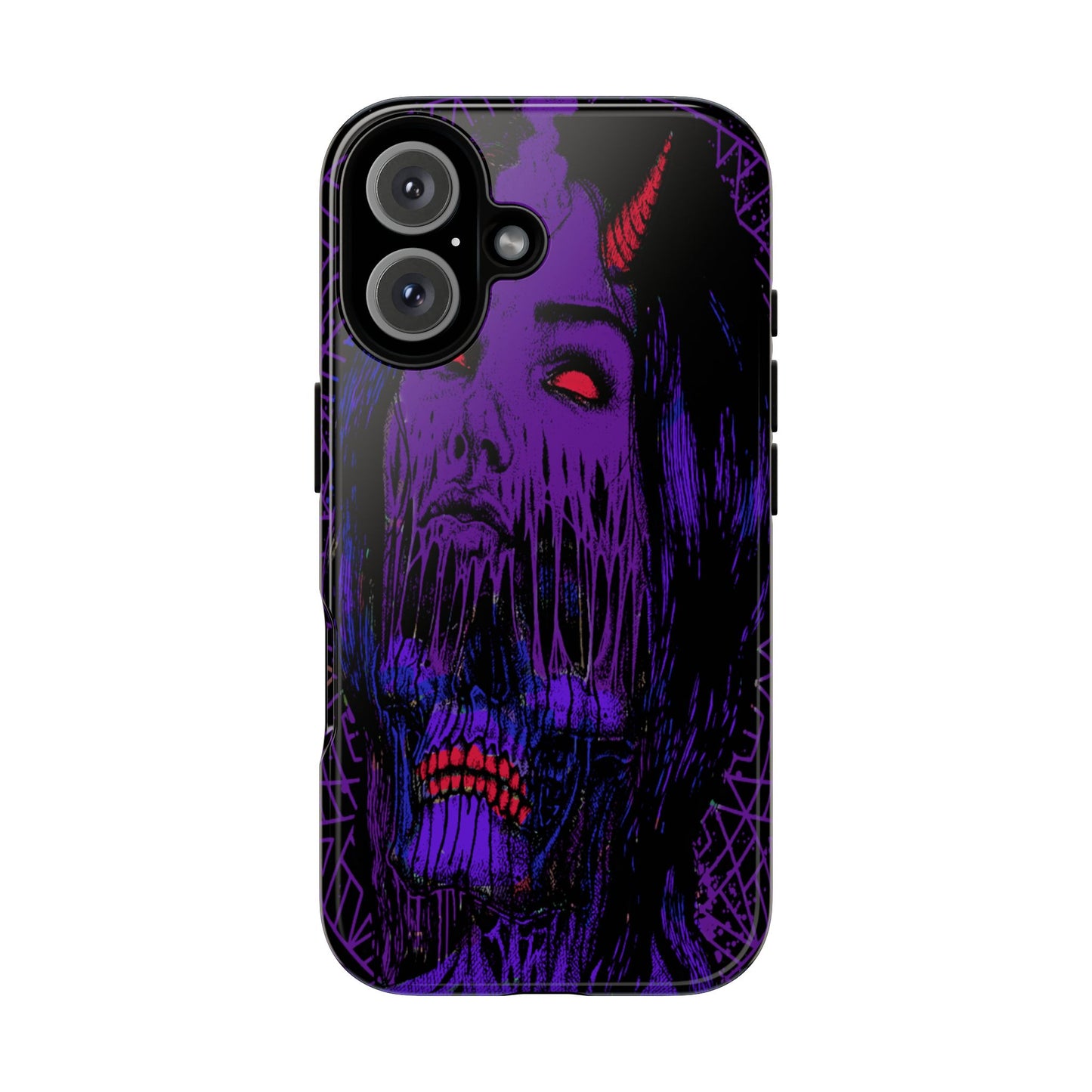 Melting Devil Girl Face Tough Phone Case