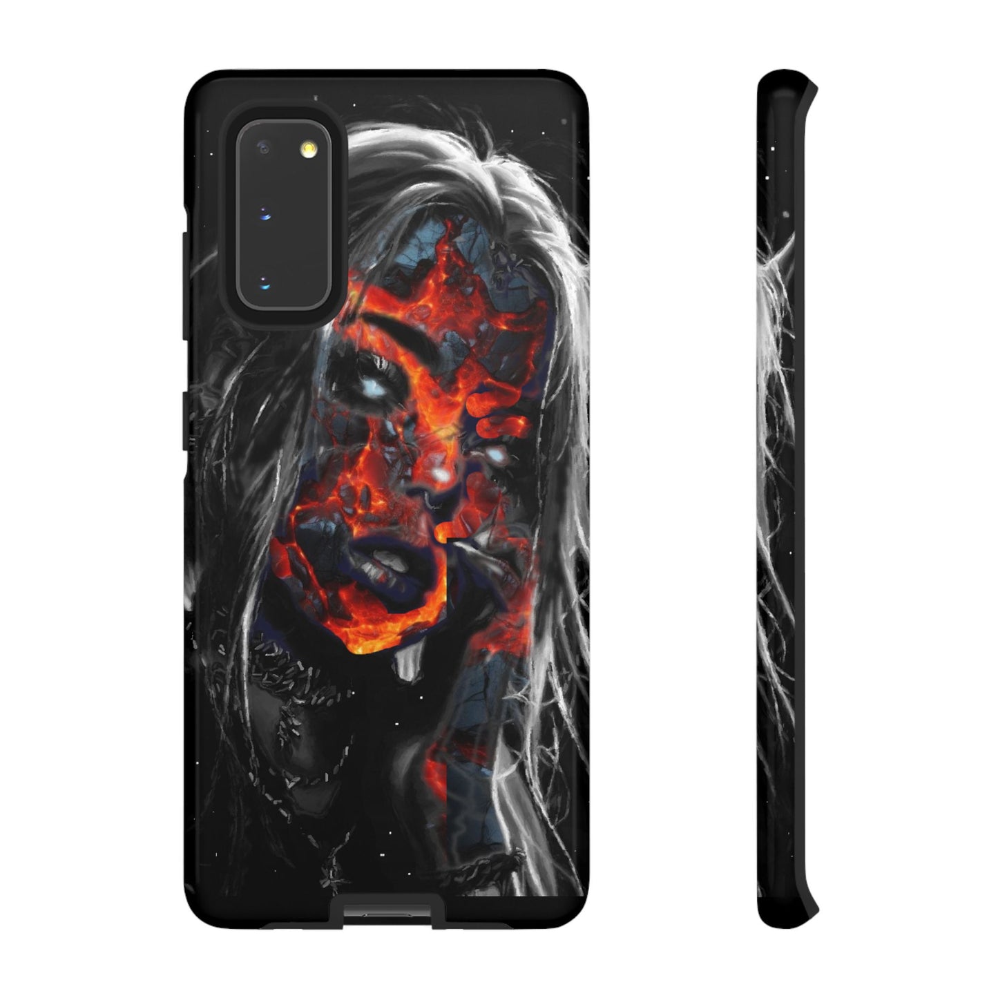 Lava Face Girl Tough Phone Case