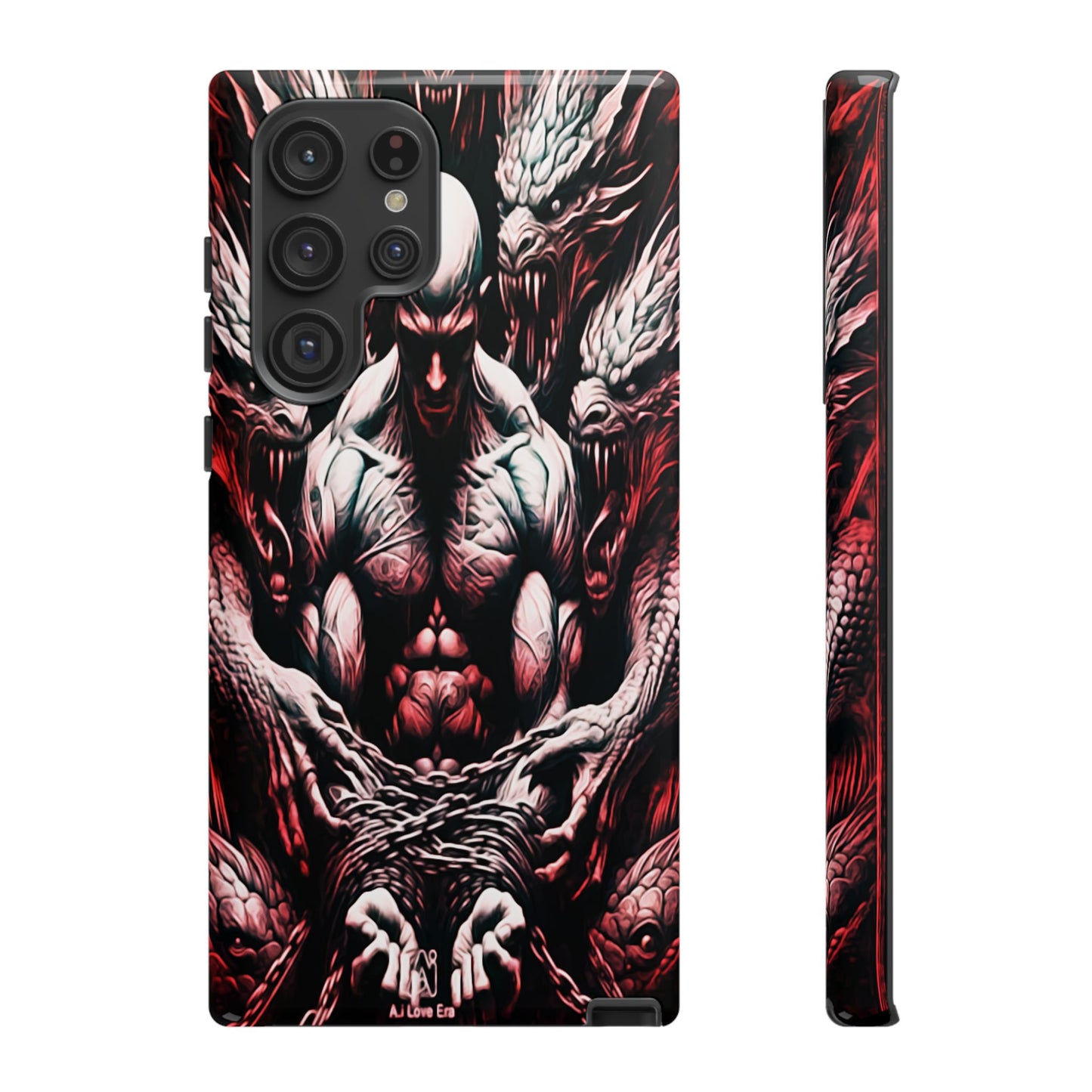 Chained Man With Dragons Tough Phone Case