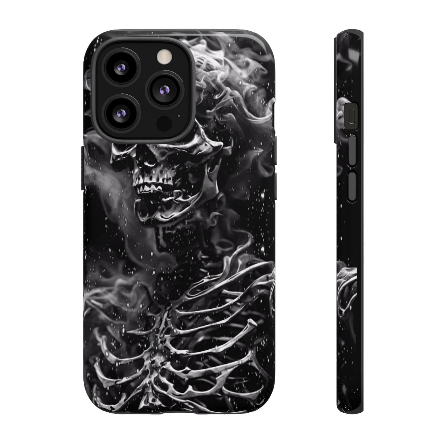 Skeleton On Fire Tough Phone Case