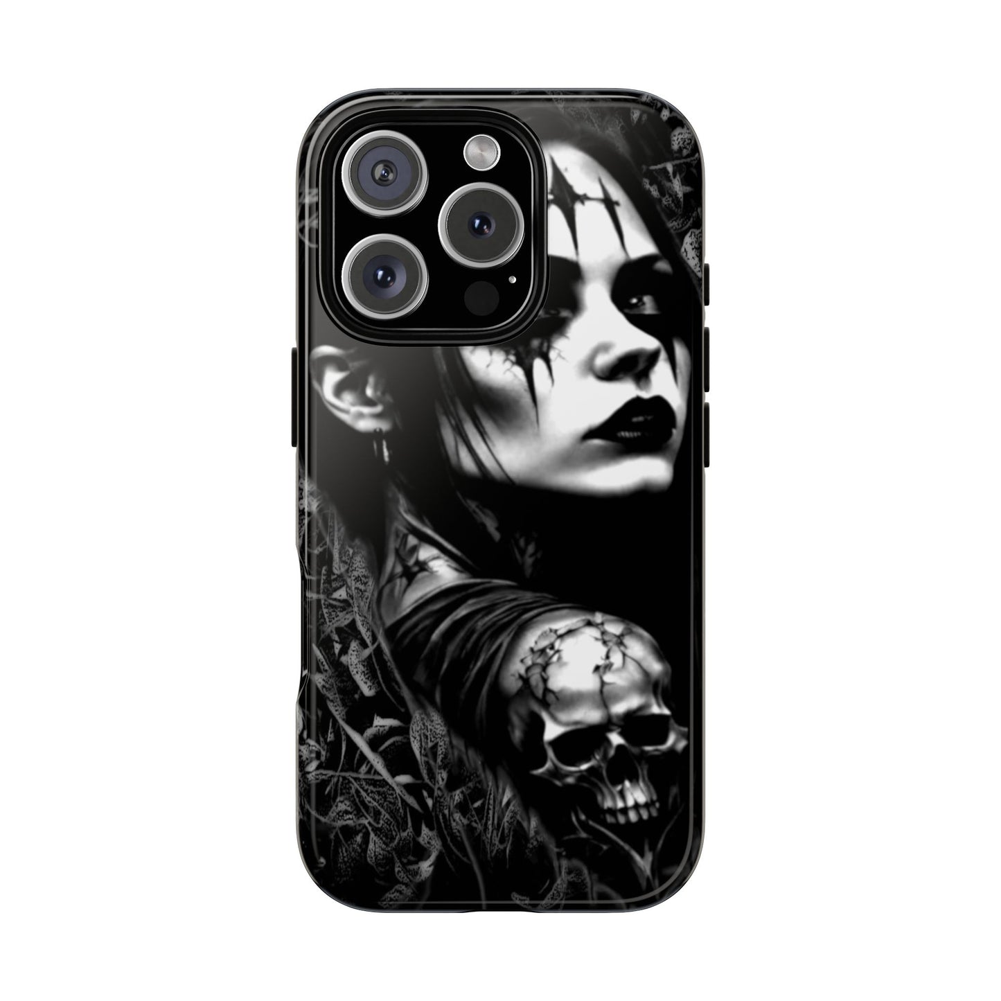 Mysterious Goth Girl Tough Phone Case