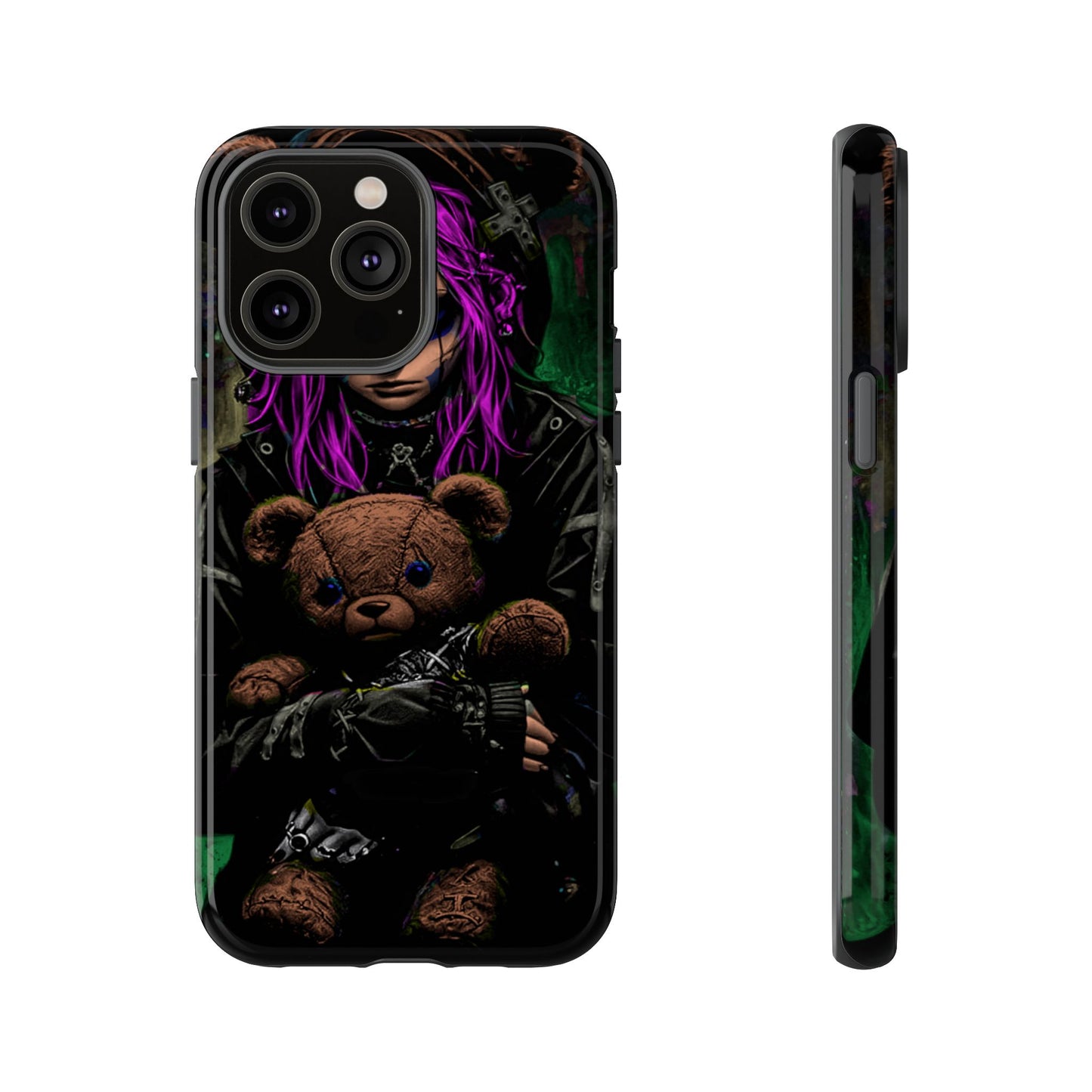 Girl And Teddy Tough Phone Case