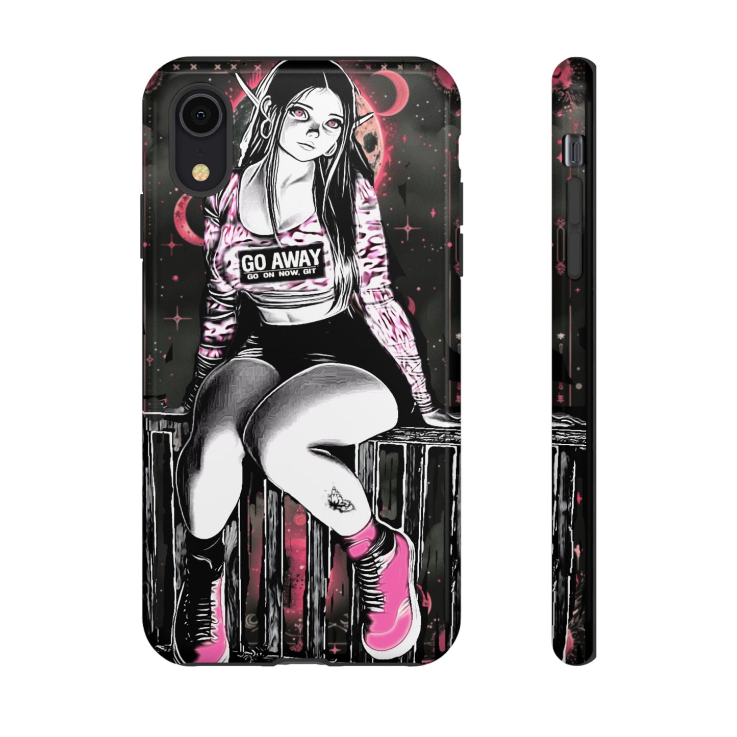 Go Away Girl Tough Phone Case