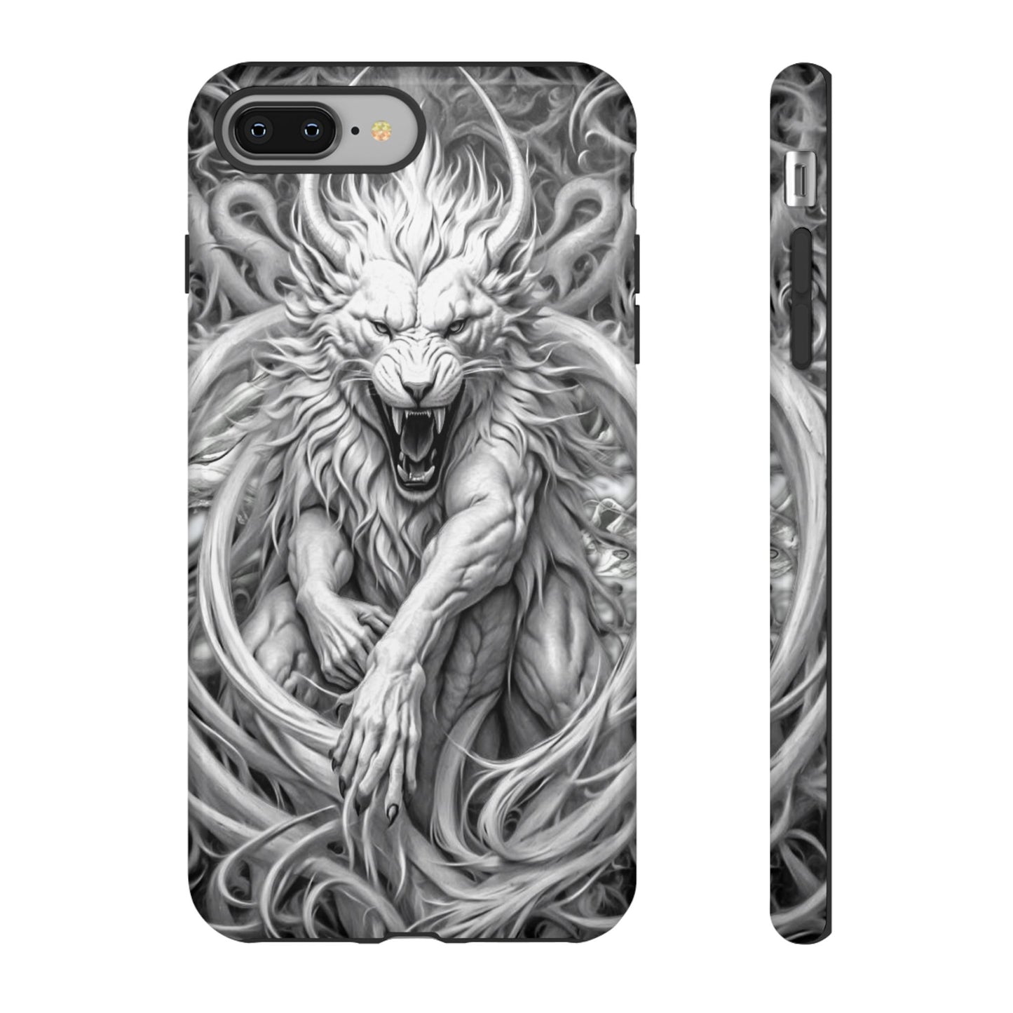 White Lion Beast Tough Phone Case