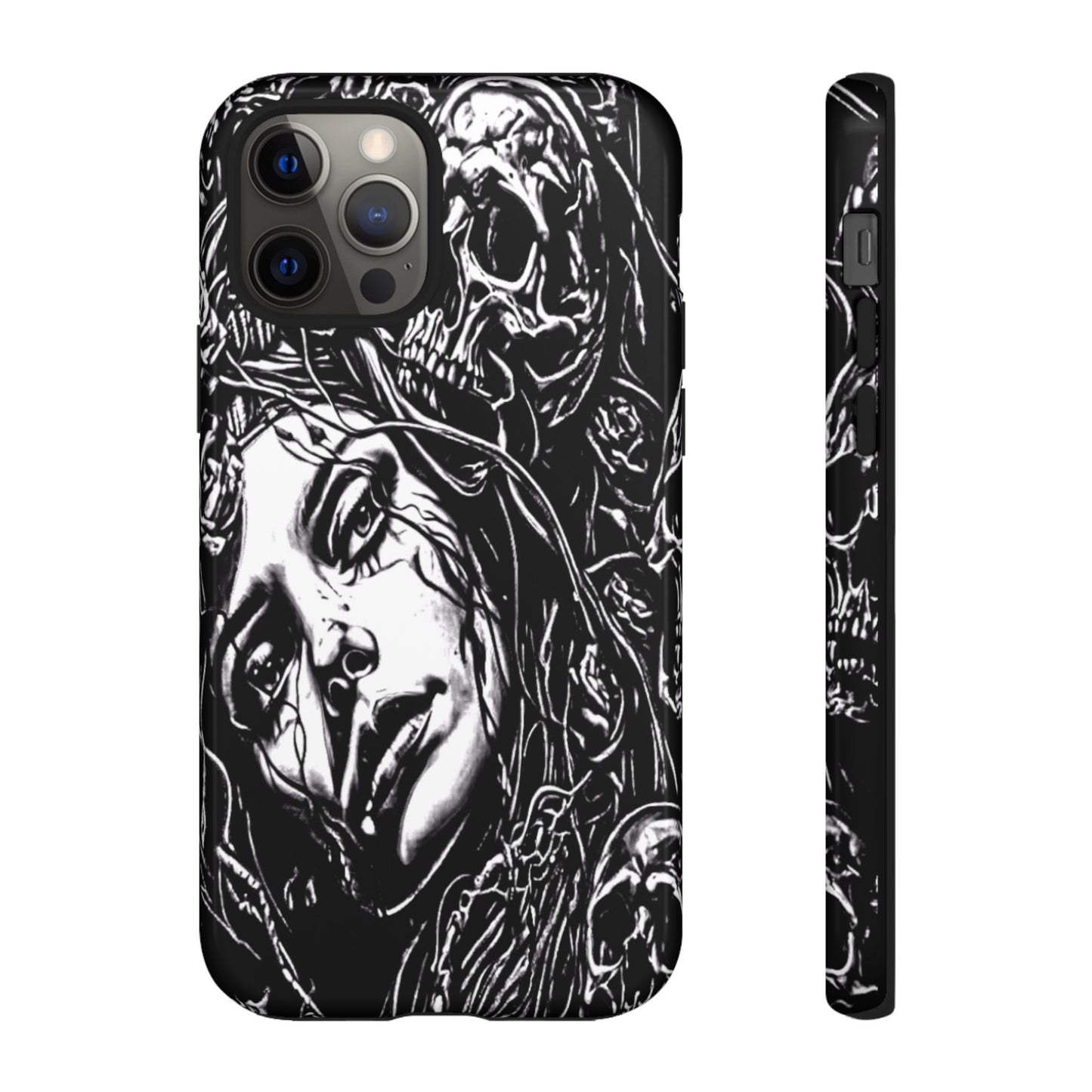 Woman And Roses Tough Phone Case