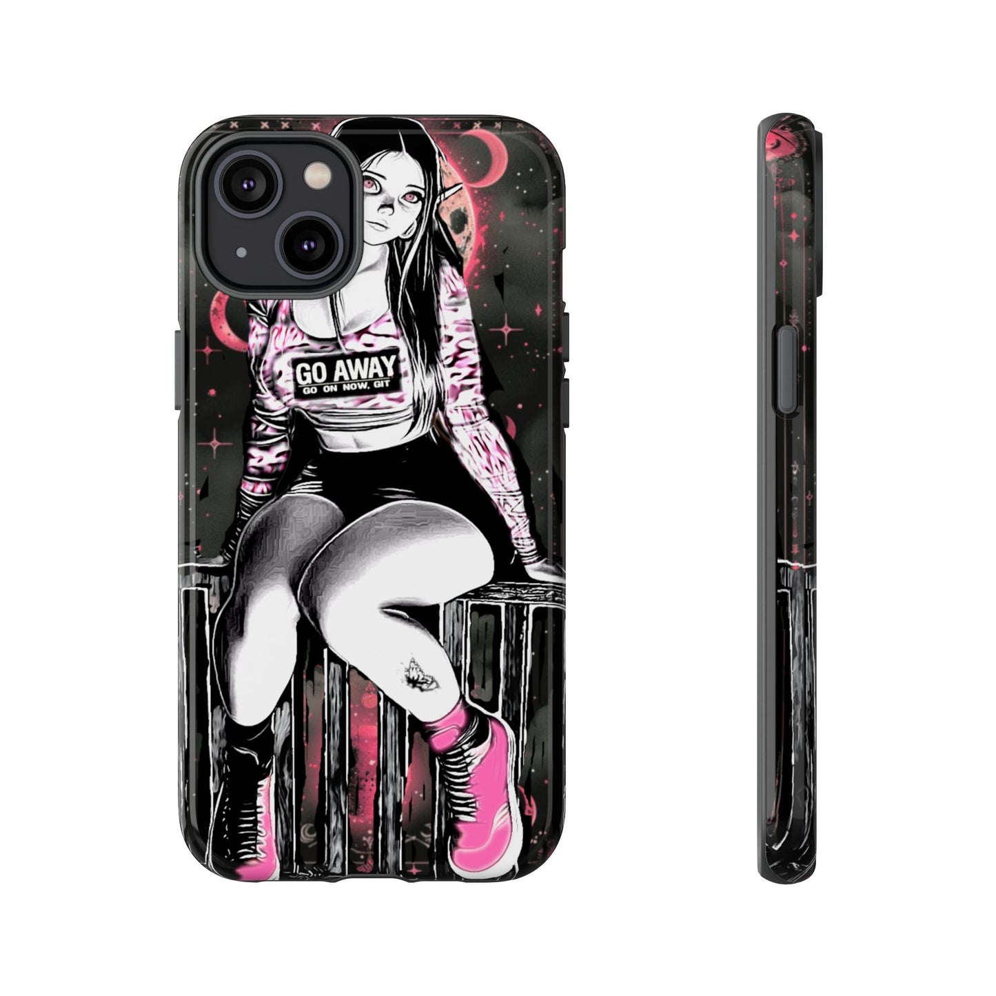 Go Away Girl Tough Phone Case