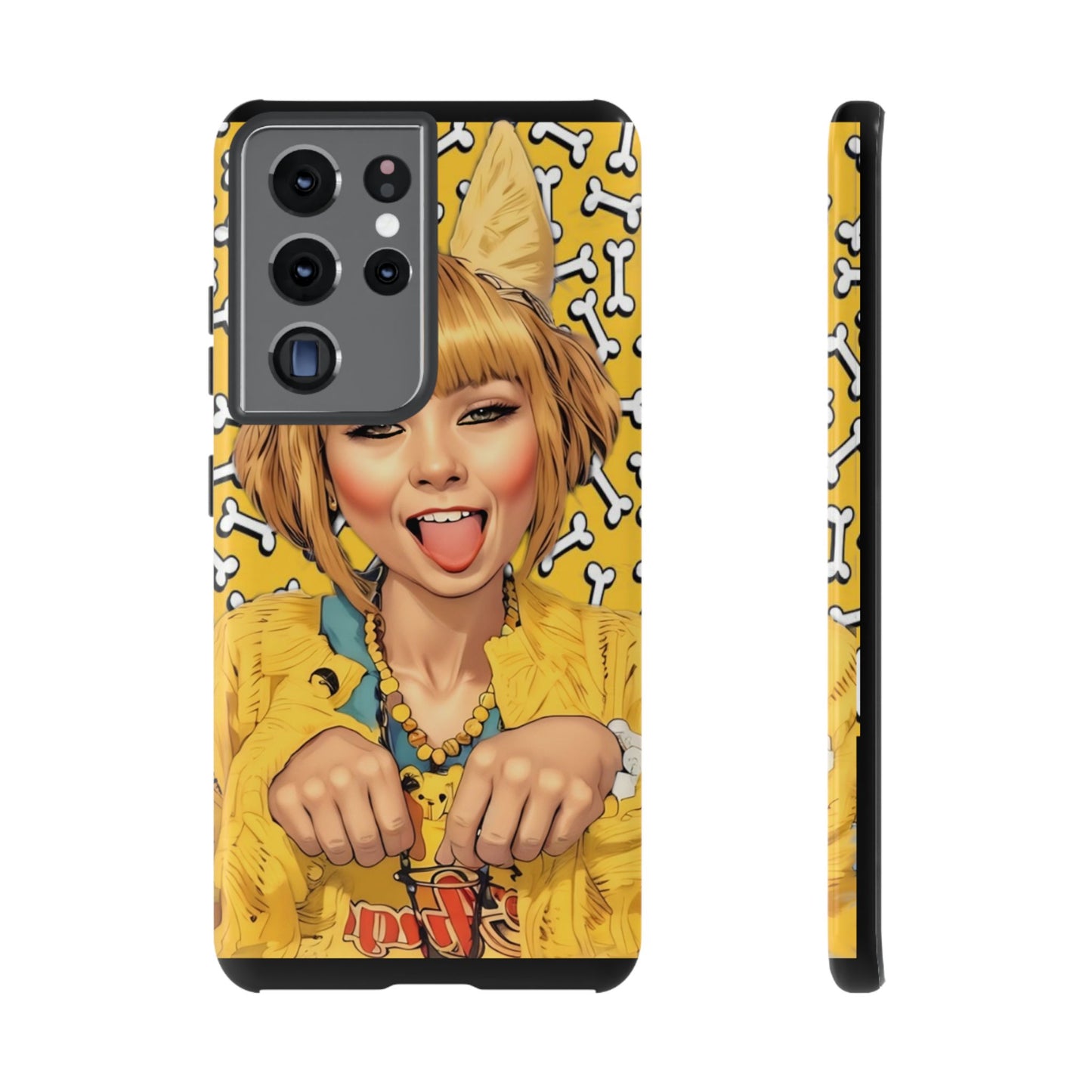 Begging Puppy Girl Tough Phone Case