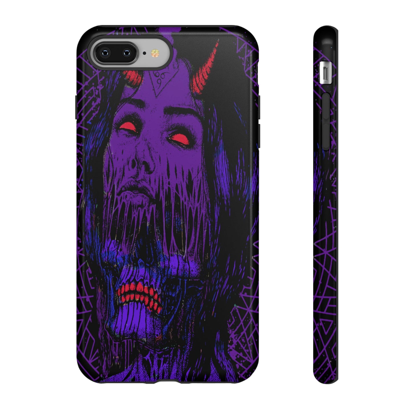 Melting Devil Girl Face Tough Phone Case