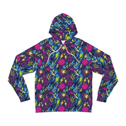 80s Electric Stars & Lightning Hoodie