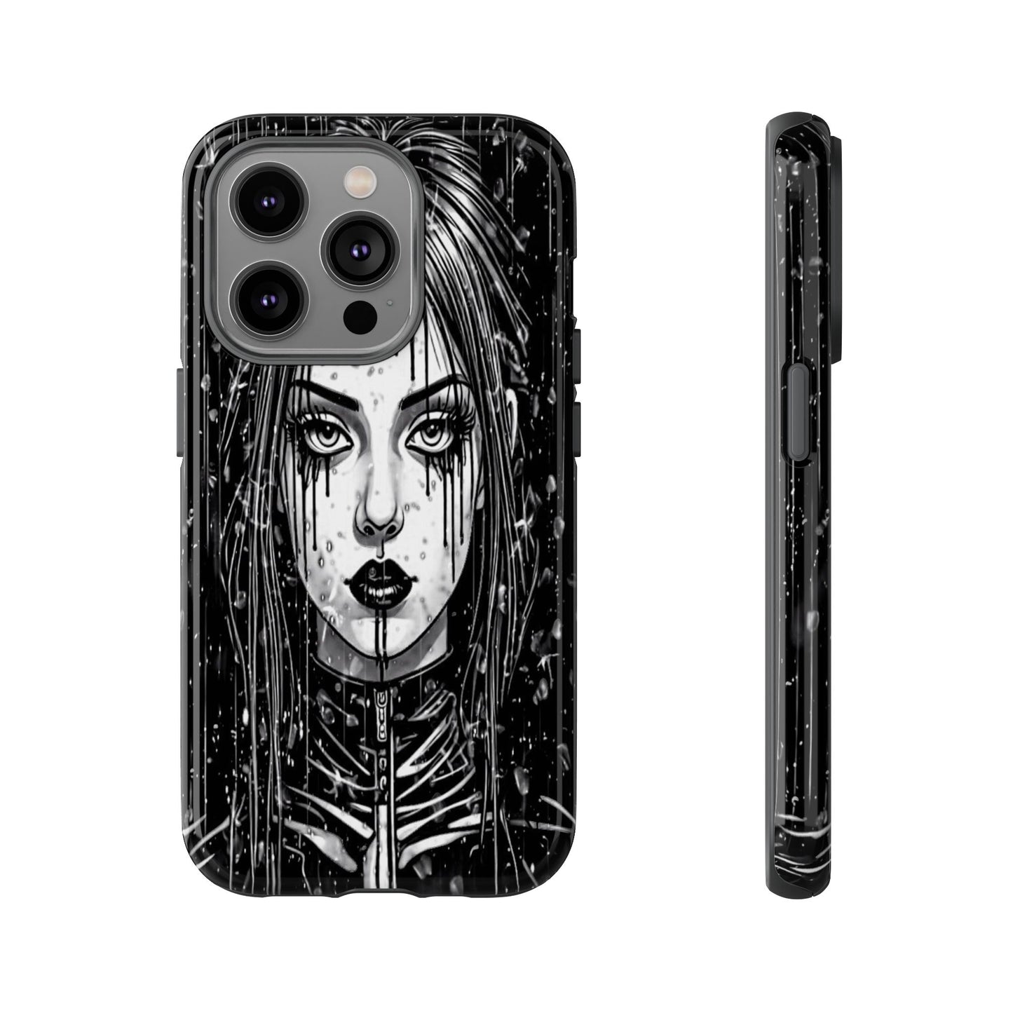 Mascara Goth Girl Tough Phone Case