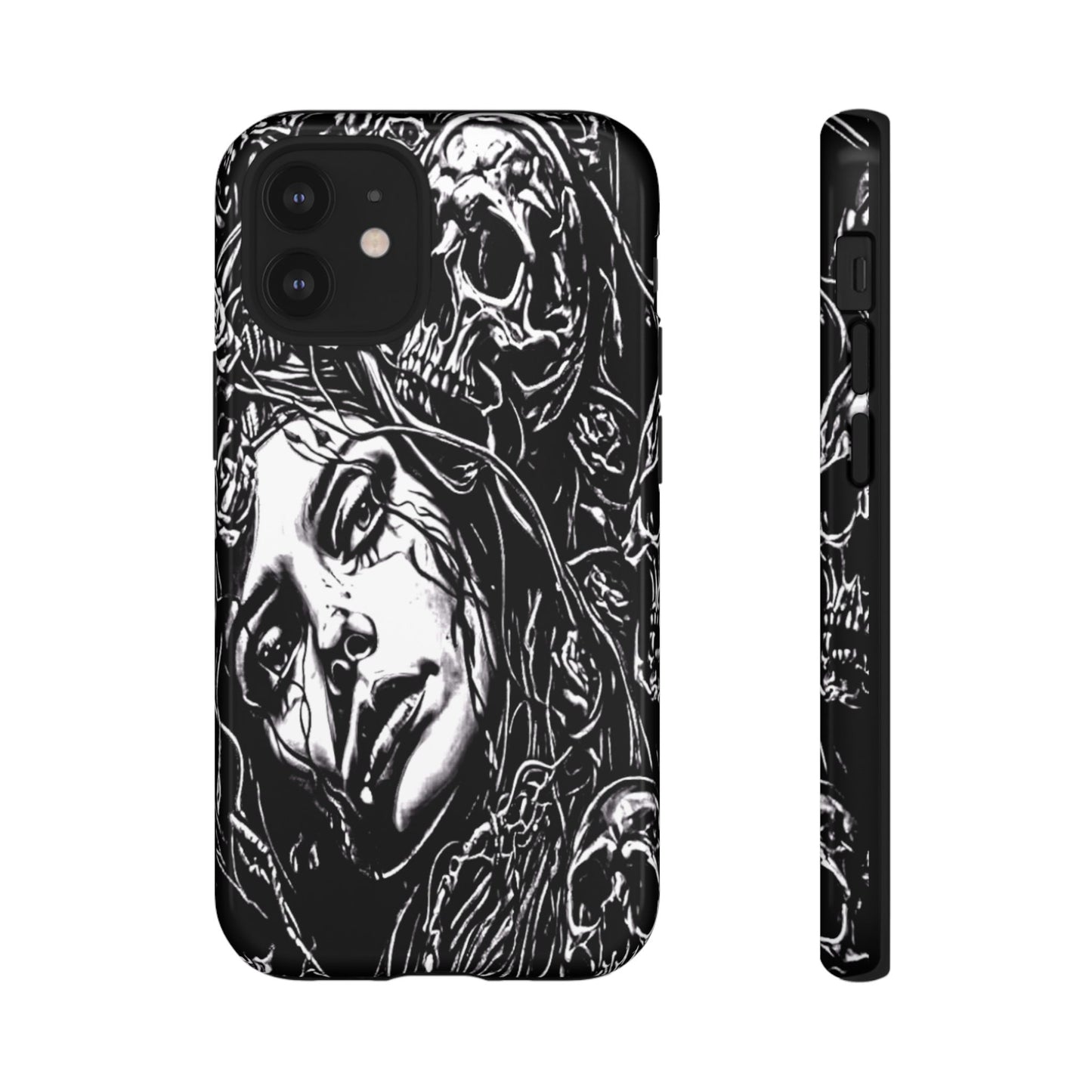 Woman And Roses Tough Phone Case