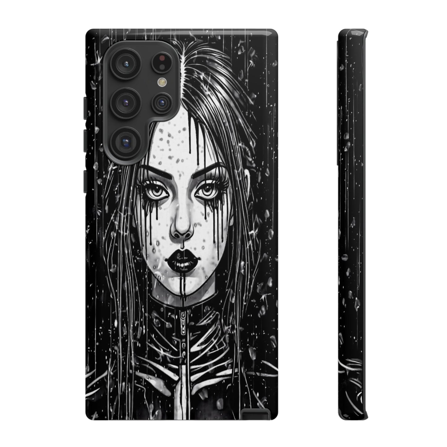 Mascara Goth Girl Tough Phone Case