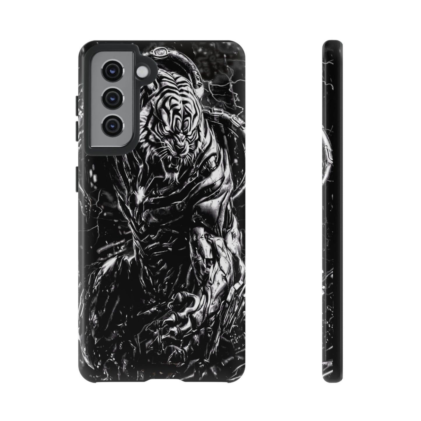 Cyborg Tiger Tough Phone Case