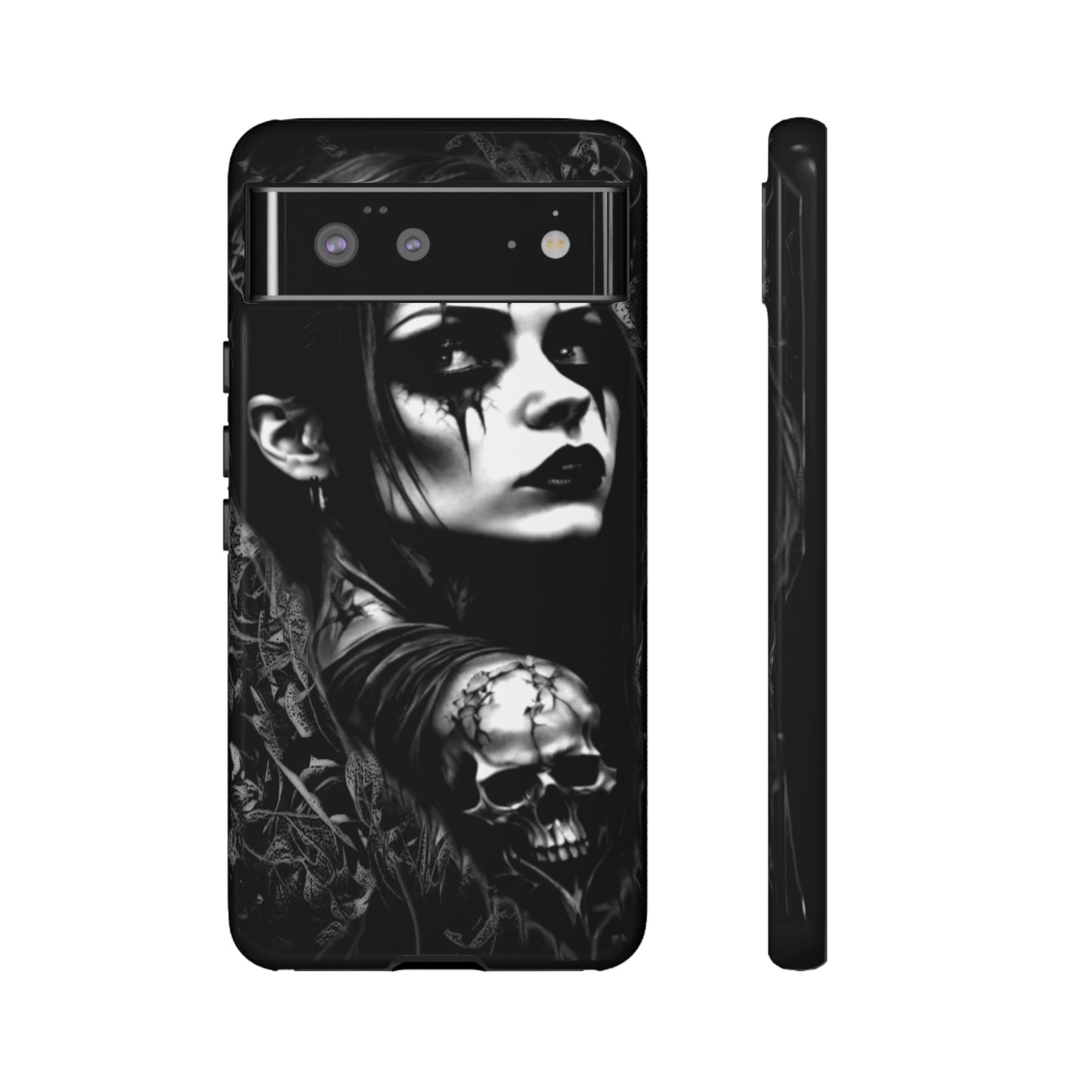 Mysterious Goth Girl Tough Phone Case