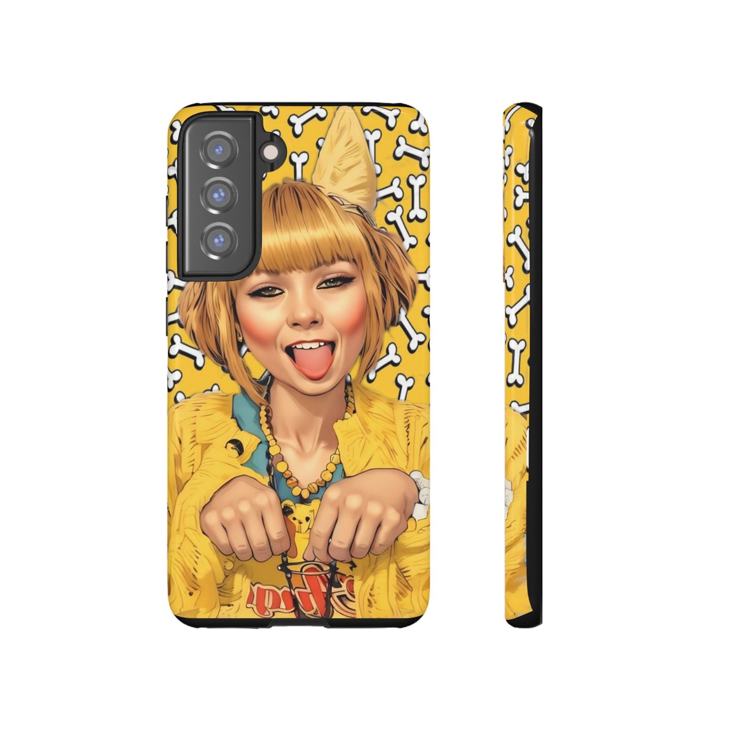 Begging Puppy Girl Tough Phone Case