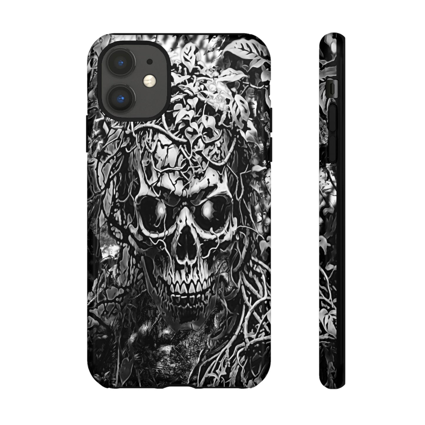 Crawling Vines Skull Tough Phone Case