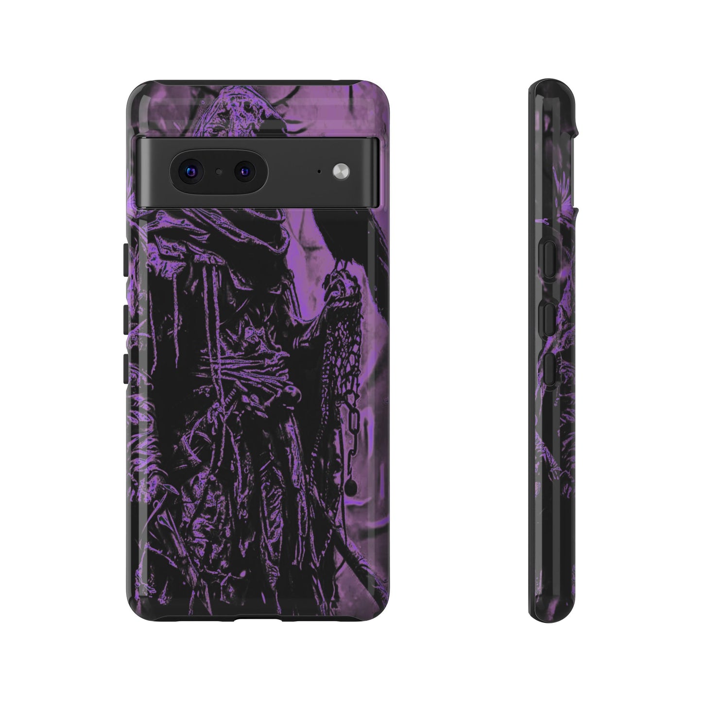 Hooded Figure With Raven Tough Phone Case