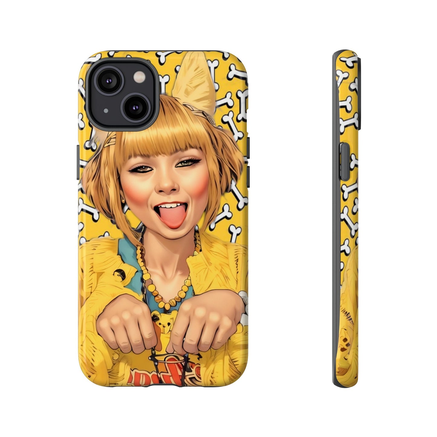 Begging Puppy Girl Tough Phone Case