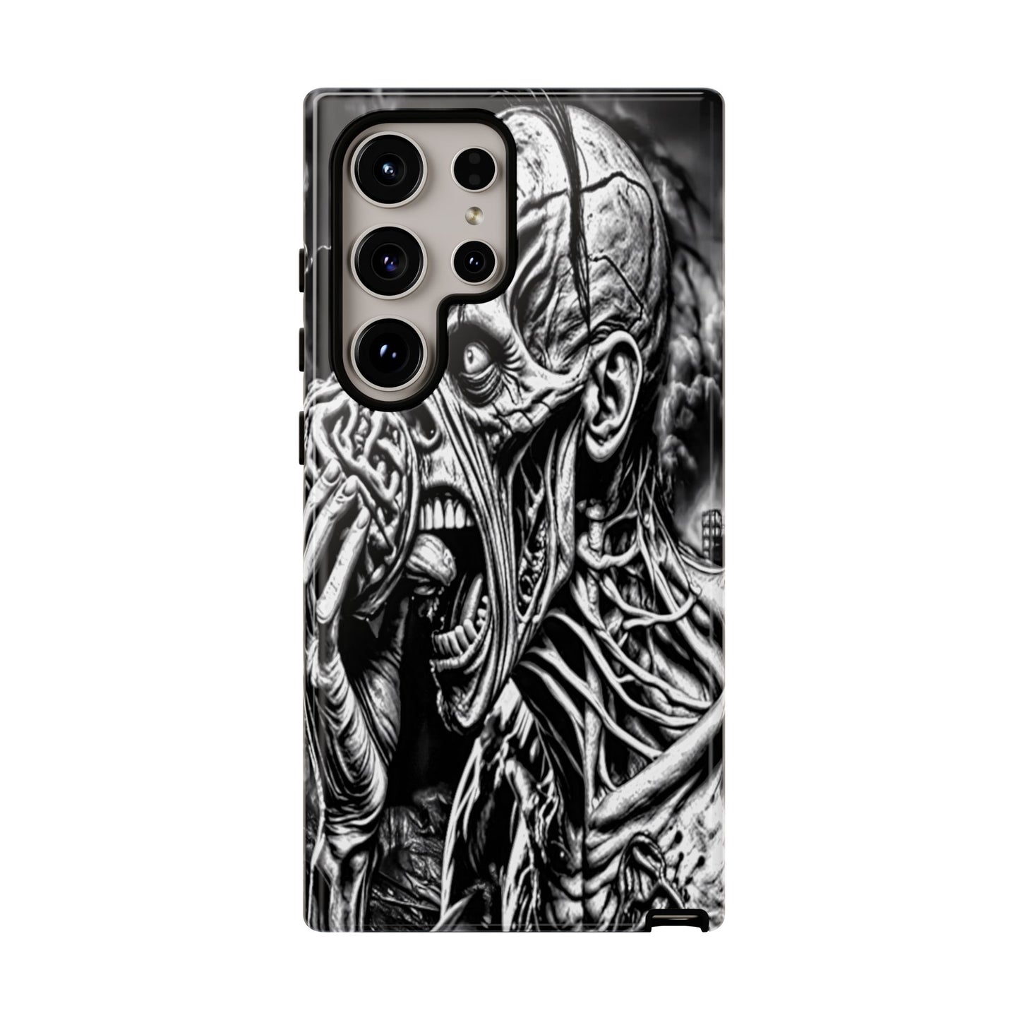 Zombie Eating Brains Tough Phone Case