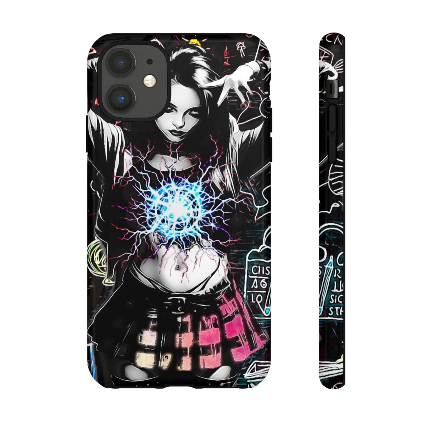 School Girl Lightning Orb Tough Phone Case