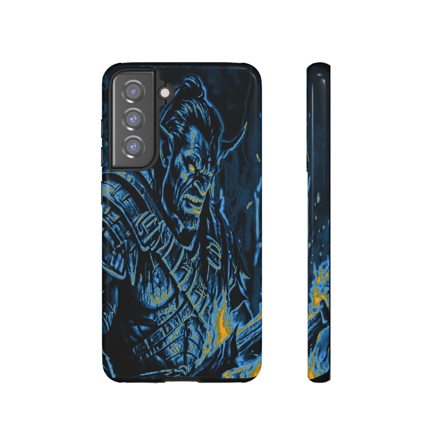 Orc With Flames Tough Phone Case