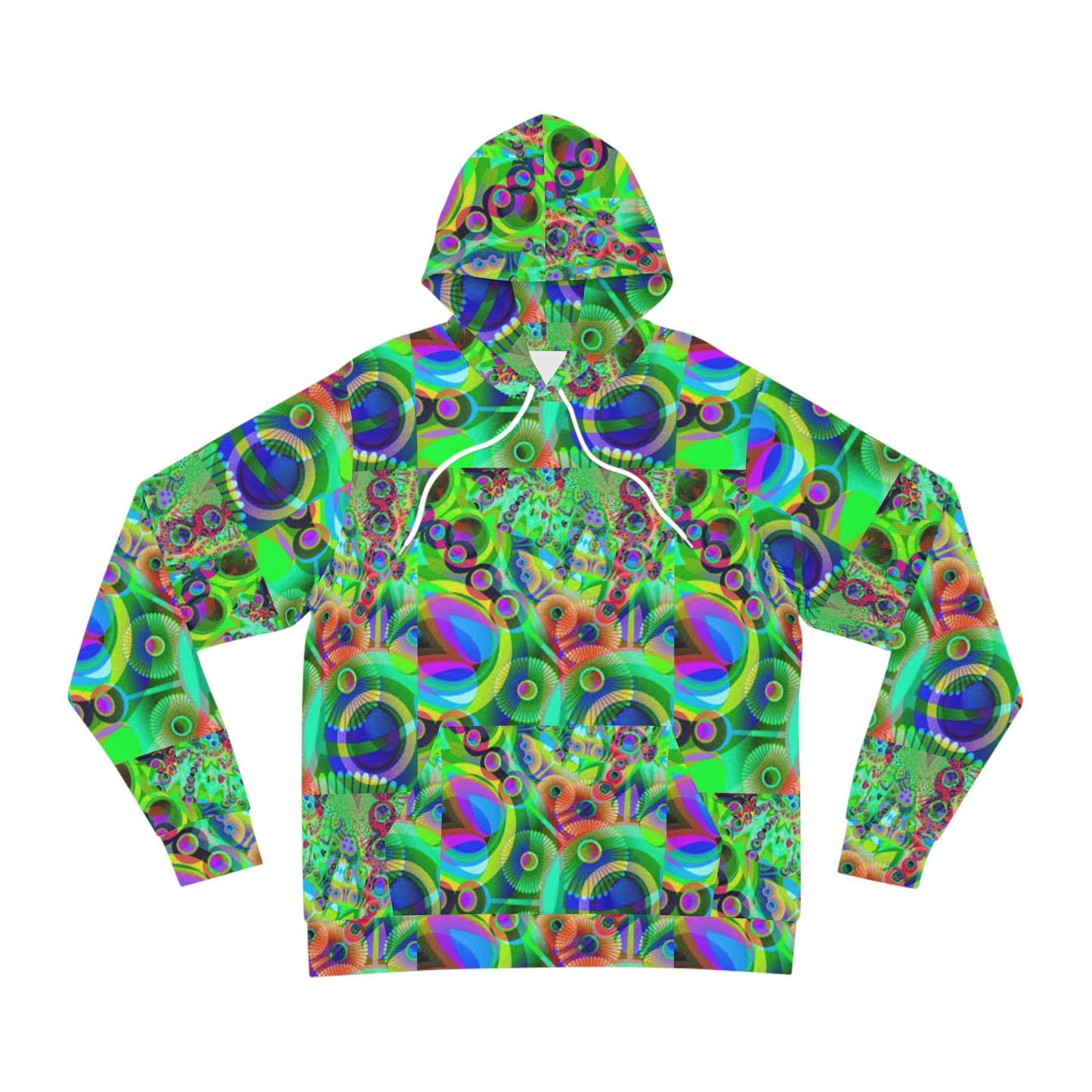 Psychedelic Green Astract Hoodie