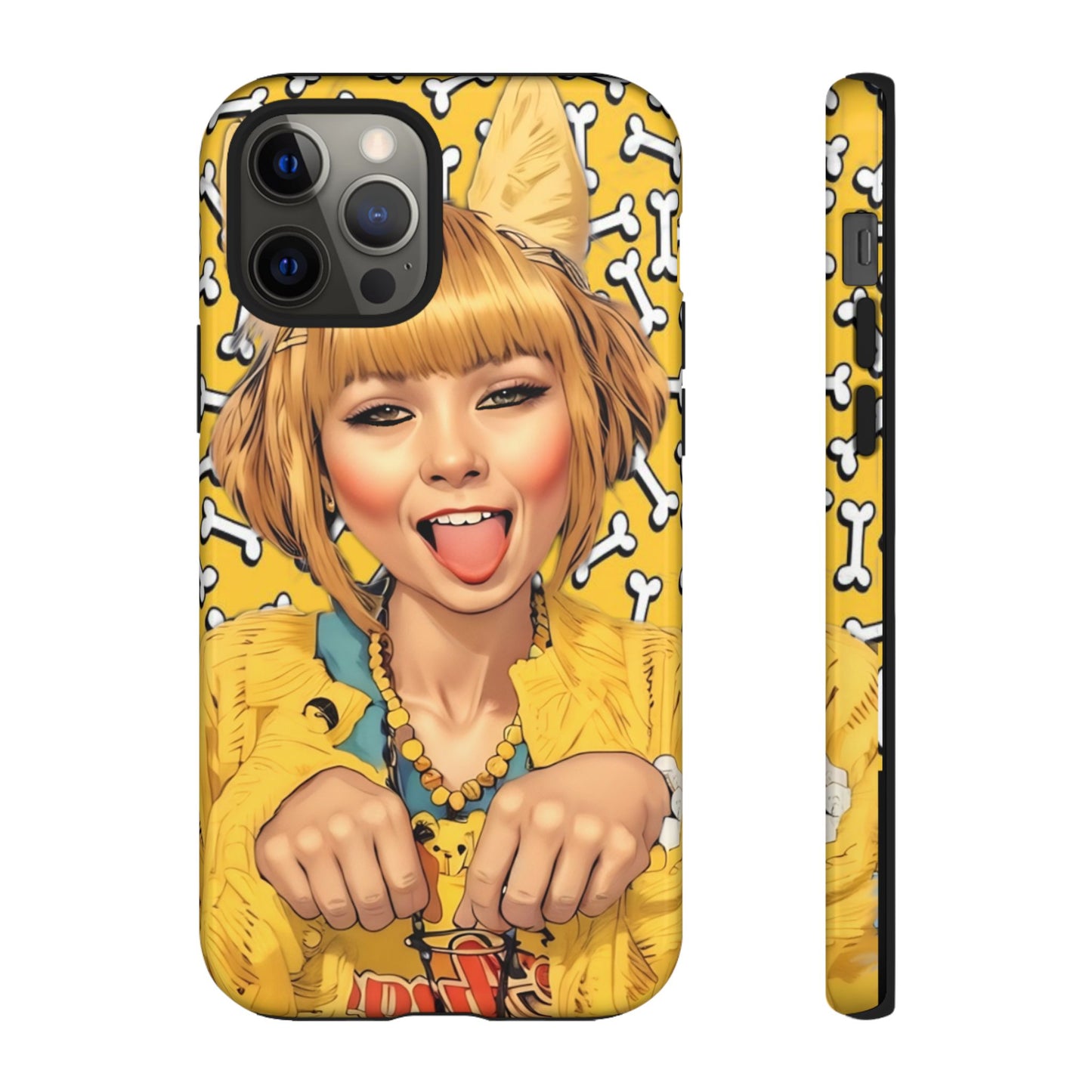 Begging Puppy Girl Tough Phone Case