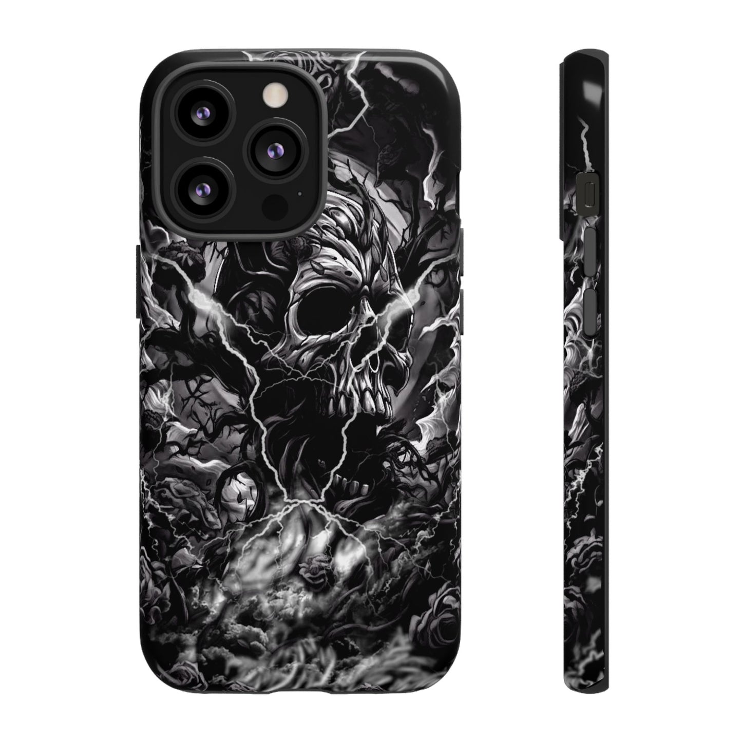 Skull Storm Tough Phone Case