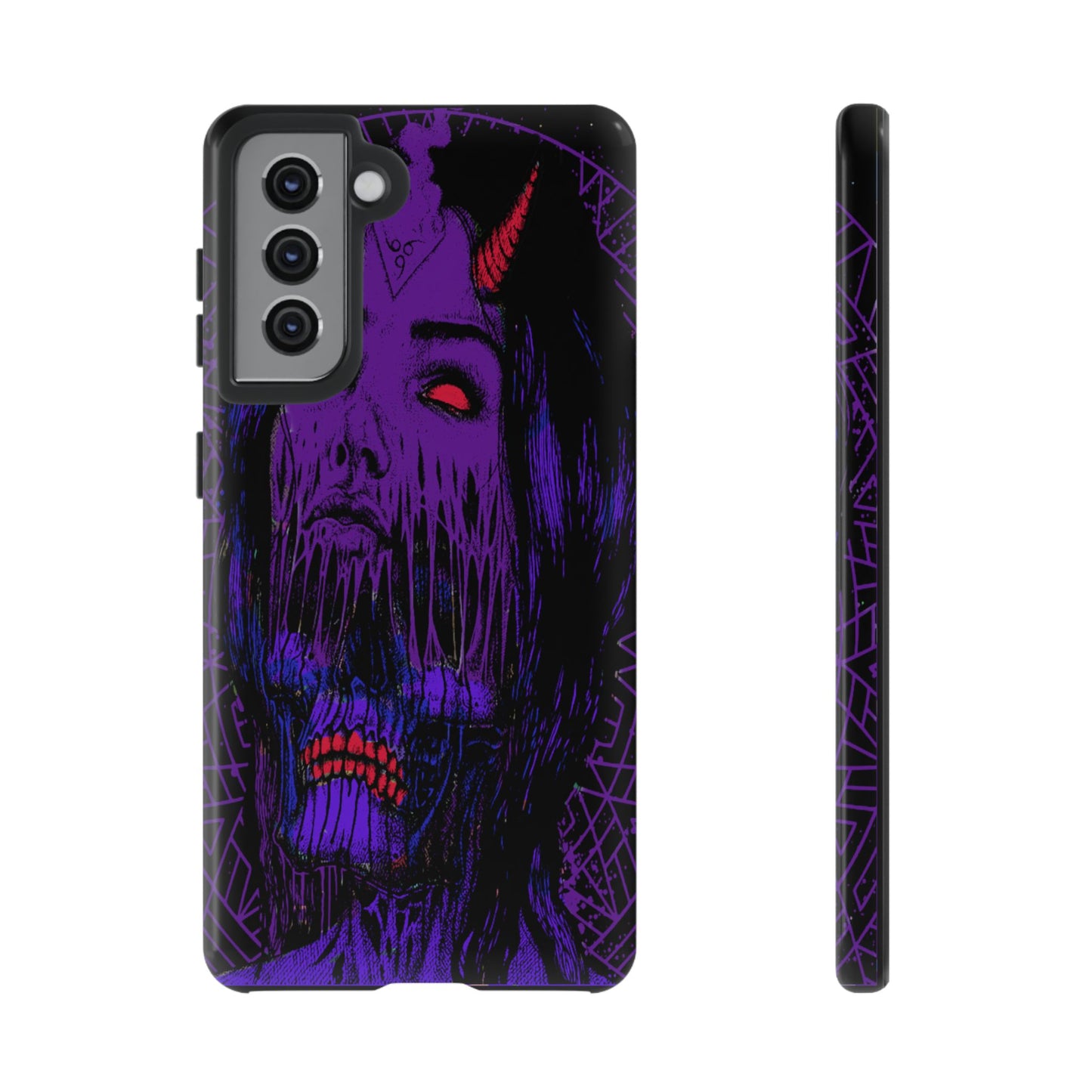 Melting Devil Girl Face Tough Phone Case