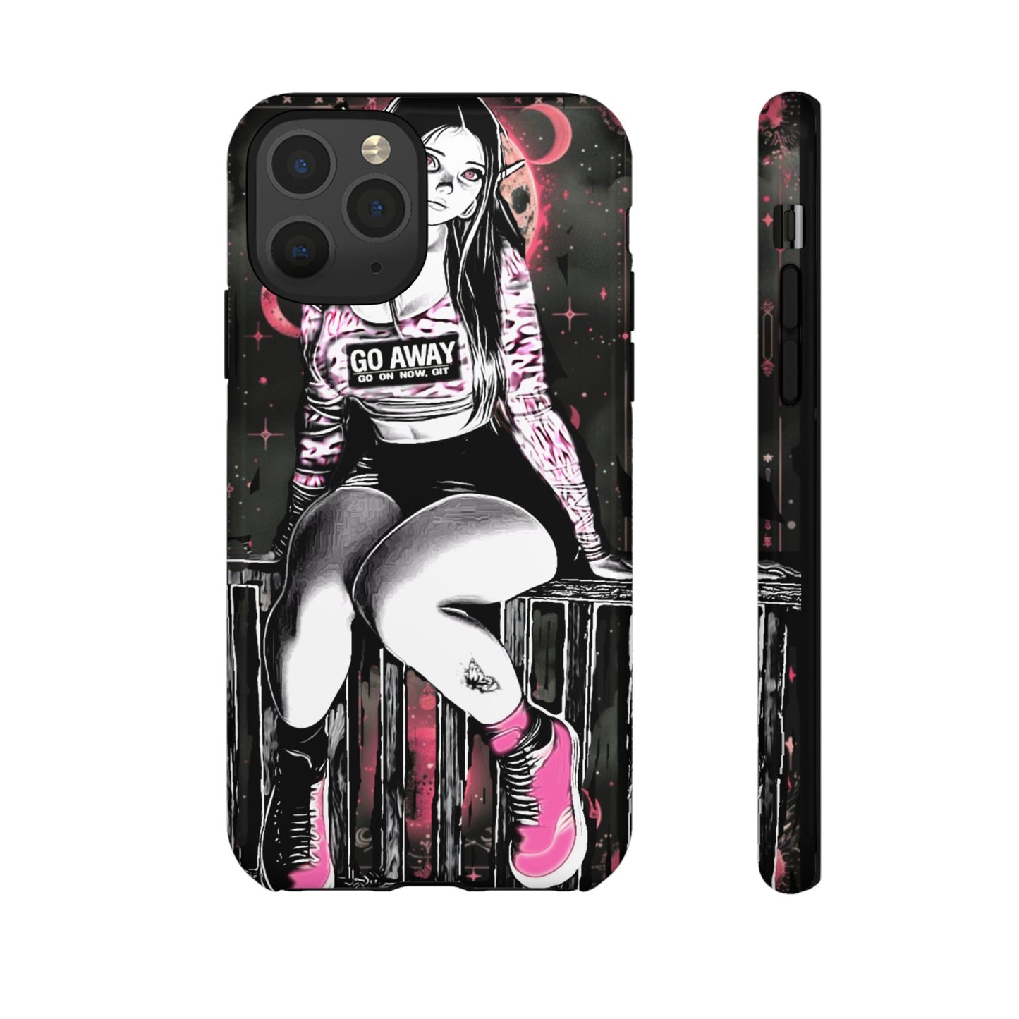 Go Away Girl Tough Phone Case