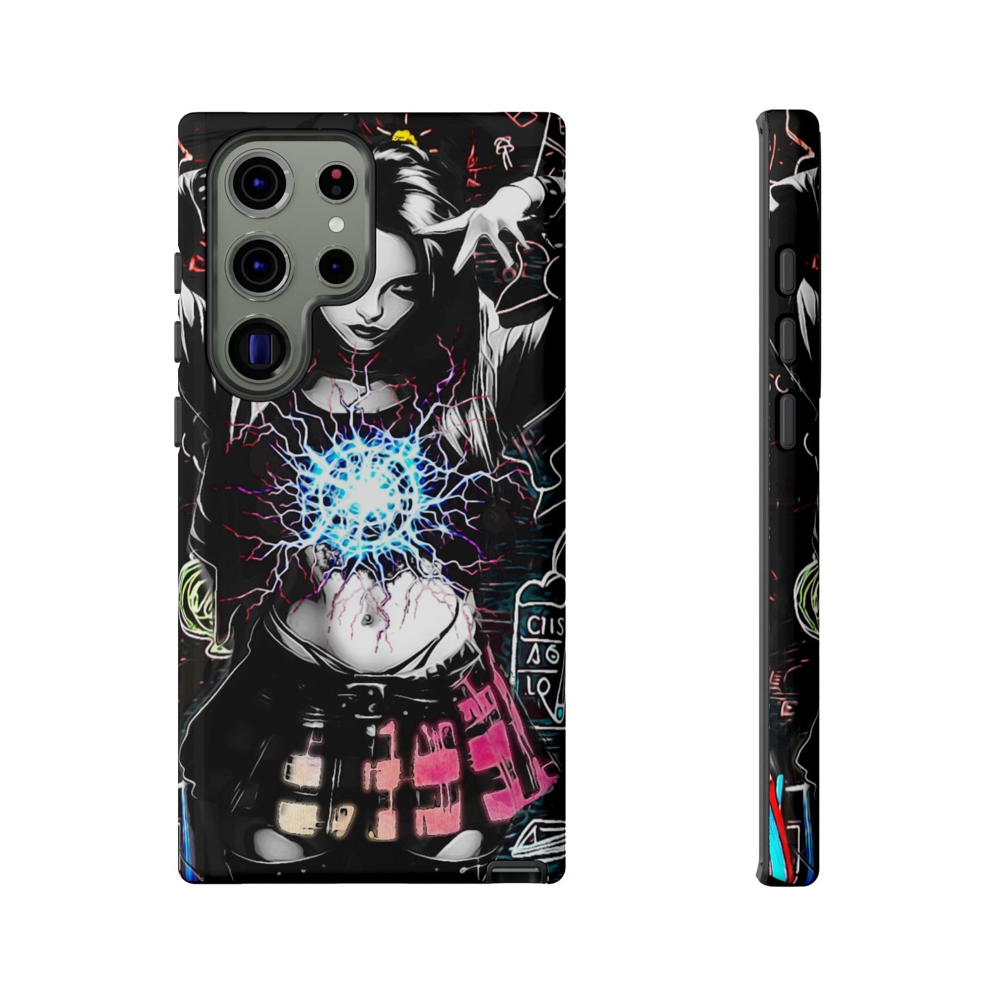 School Girl Lightning Orb Tough Phone Case