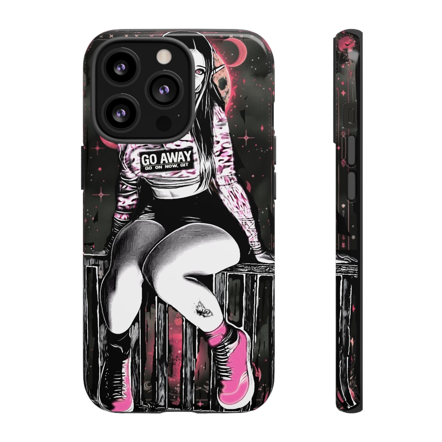 Go Away Girl Tough Phone Case