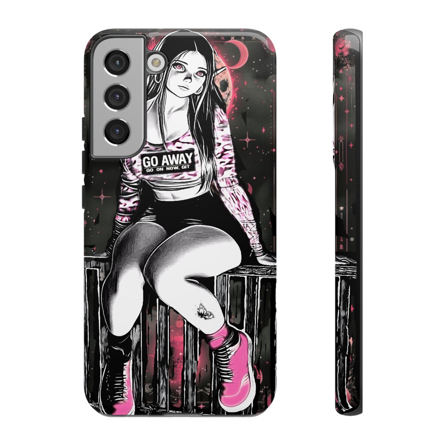 Go Away Girl Tough Phone Case