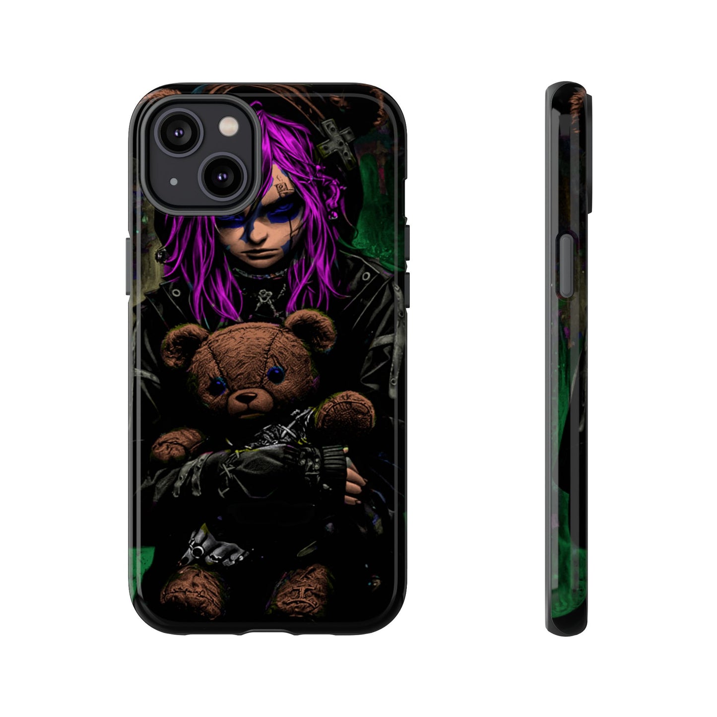 Girl And Teddy Tough Phone Case