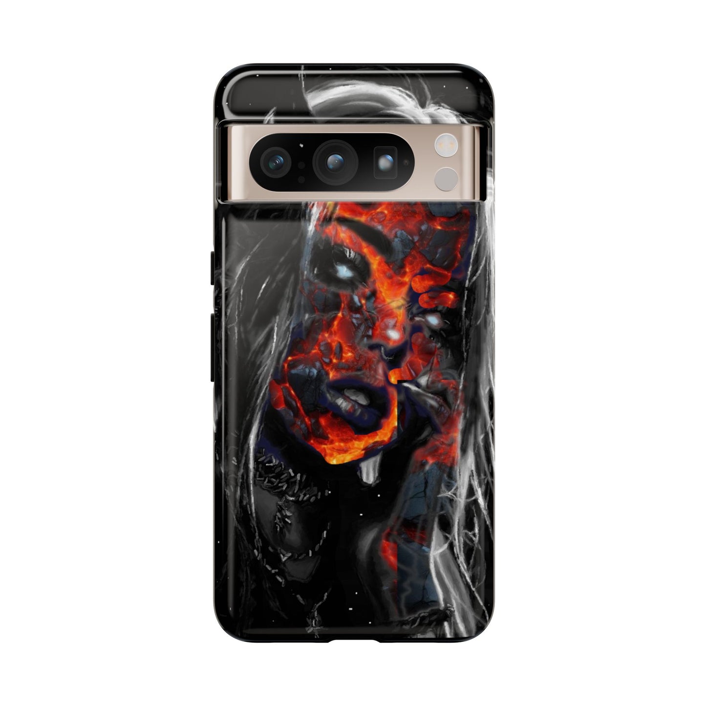 Lava Face Girl Tough Phone Case