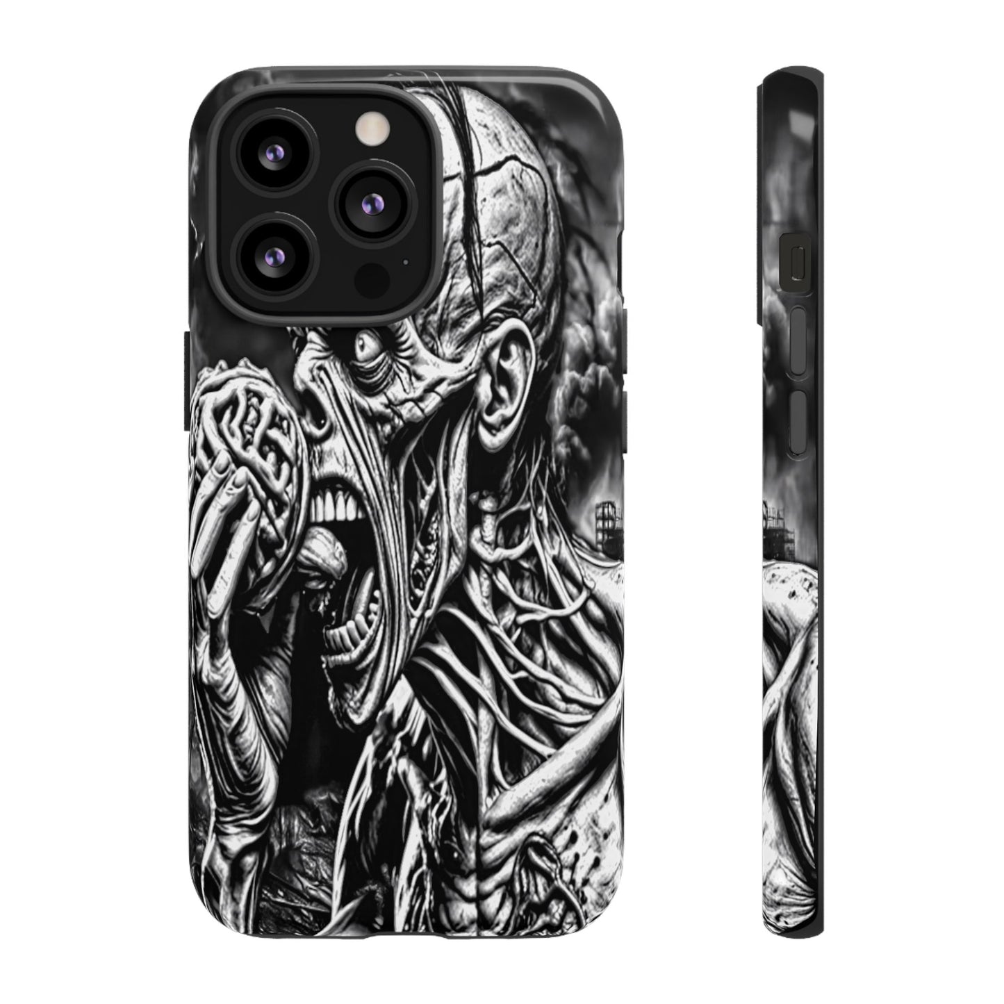 Zombie Eating Brains Tough Phone Case