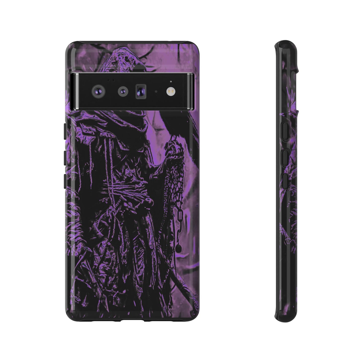 Hooded Figure With Raven Tough Phone Case