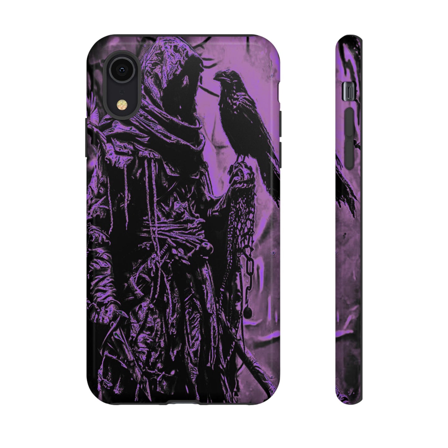 Hooded Figure With Raven Tough Phone Case